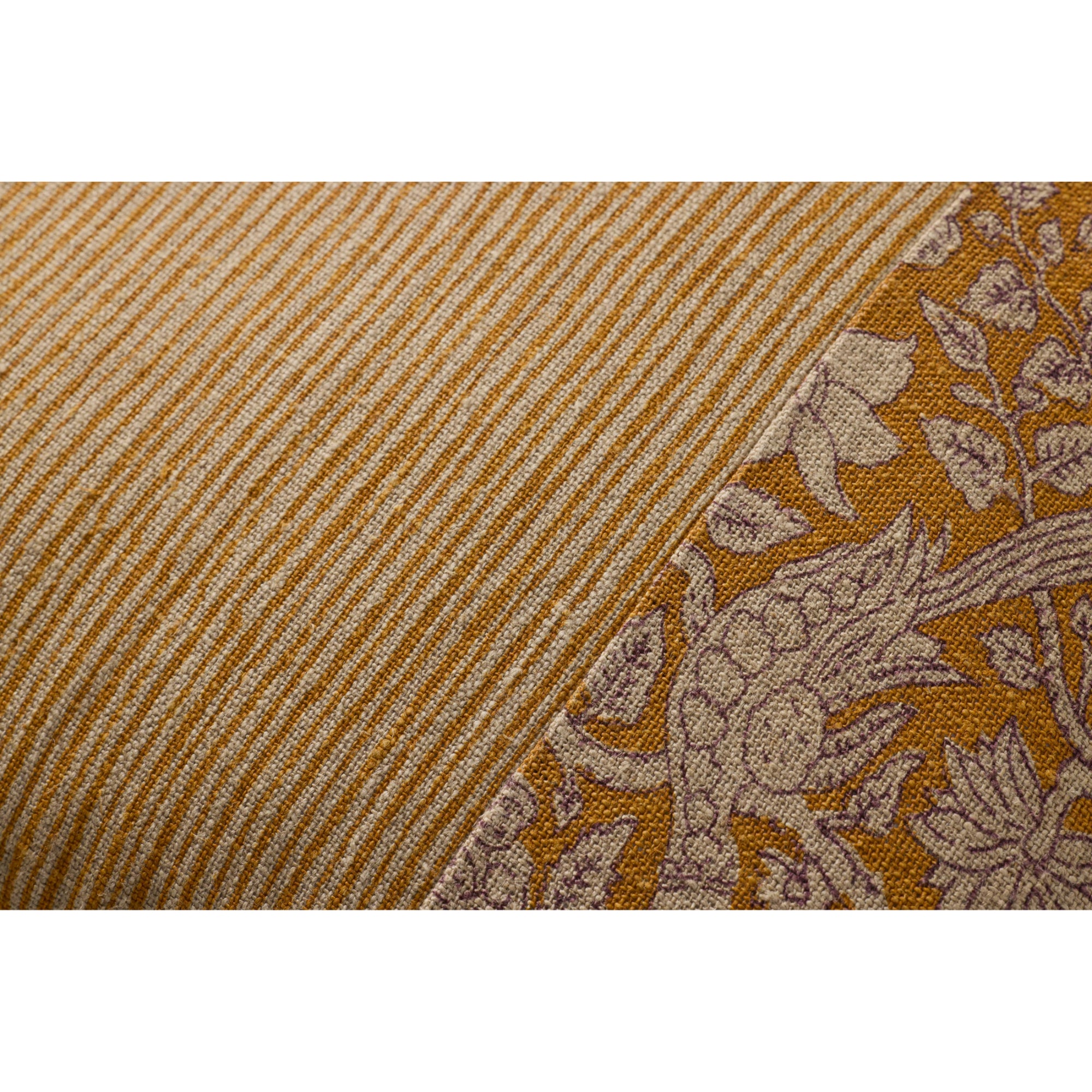 Loloi PLL0199 Mustard 18'' x 18'' Cover with Poly Pillow