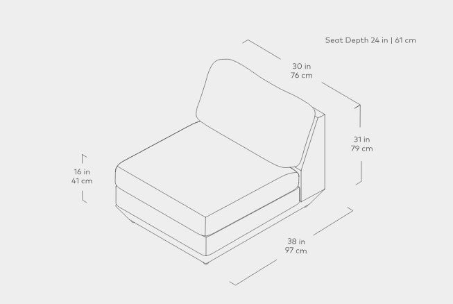 Podium Modular Armless Chair Chair Gus* Four Hands, Mid Century Modern Furniture, Old Bones Furniture Company, Old Bones Co, Modern Mid Century, Designer Furniture, https://www.oldbonesco.com/