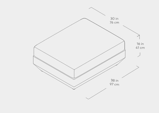 Podium Modular Ottoman Ottoman Gus* Four Hands, Mid Century Modern Furniture, Old Bones Furniture Company, Old Bones Co, Modern Mid Century, Designer Furniture, https://www.oldbonesco.com/