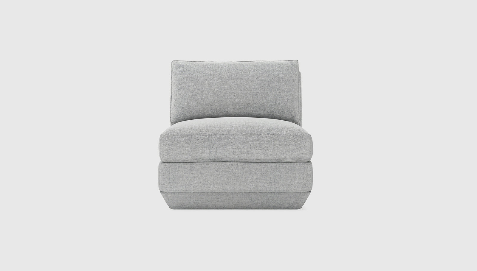 Podium Modular Armless Chair Bayview SilverChair Gus* Bayview Silver Four Hands, Mid Century Modern Furniture, Old Bones Furniture Company, Old Bones Co, Modern Mid Century, Designer Furniture, https://www.oldbonesco.com/