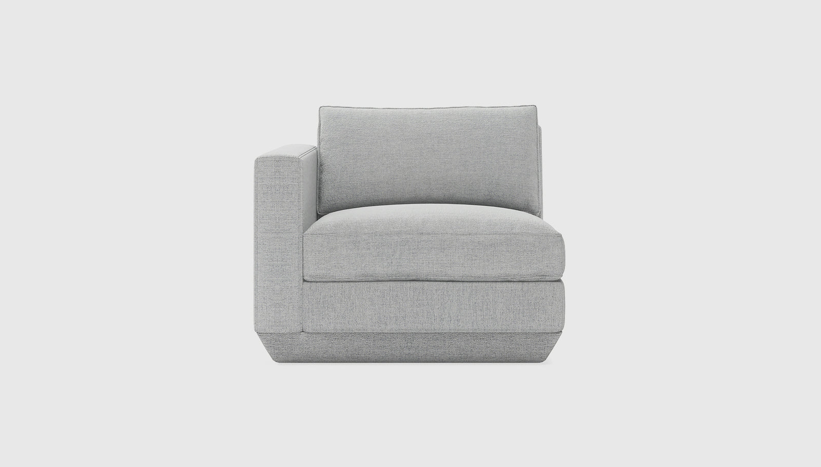 Podium Modular Arm Left Bayview SilverSofa Gus* Bayview Silver Four Hands, Mid Century Modern Furniture, Old Bones Furniture Company, Old Bones Co, Modern Mid Century, Designer Furniture, https://www.oldbonesco.com/