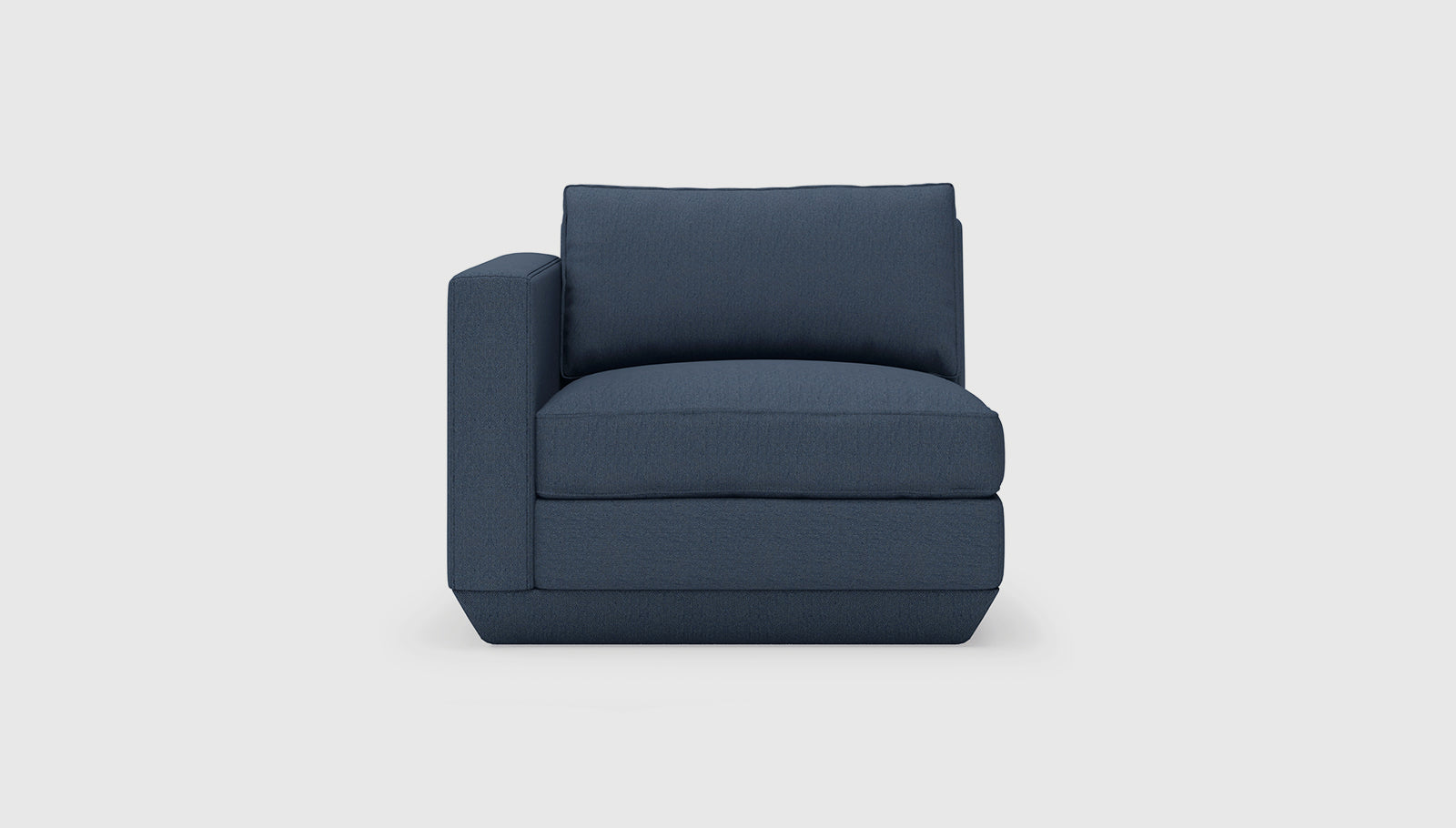 Podium Modular Arm Left Hanson NavySofa Gus* Hanson Navy Four Hands, Mid Century Modern Furniture, Old Bones Furniture Company, Old Bones Co, Modern Mid Century, Designer Furniture, https://www.oldbonesco.com/