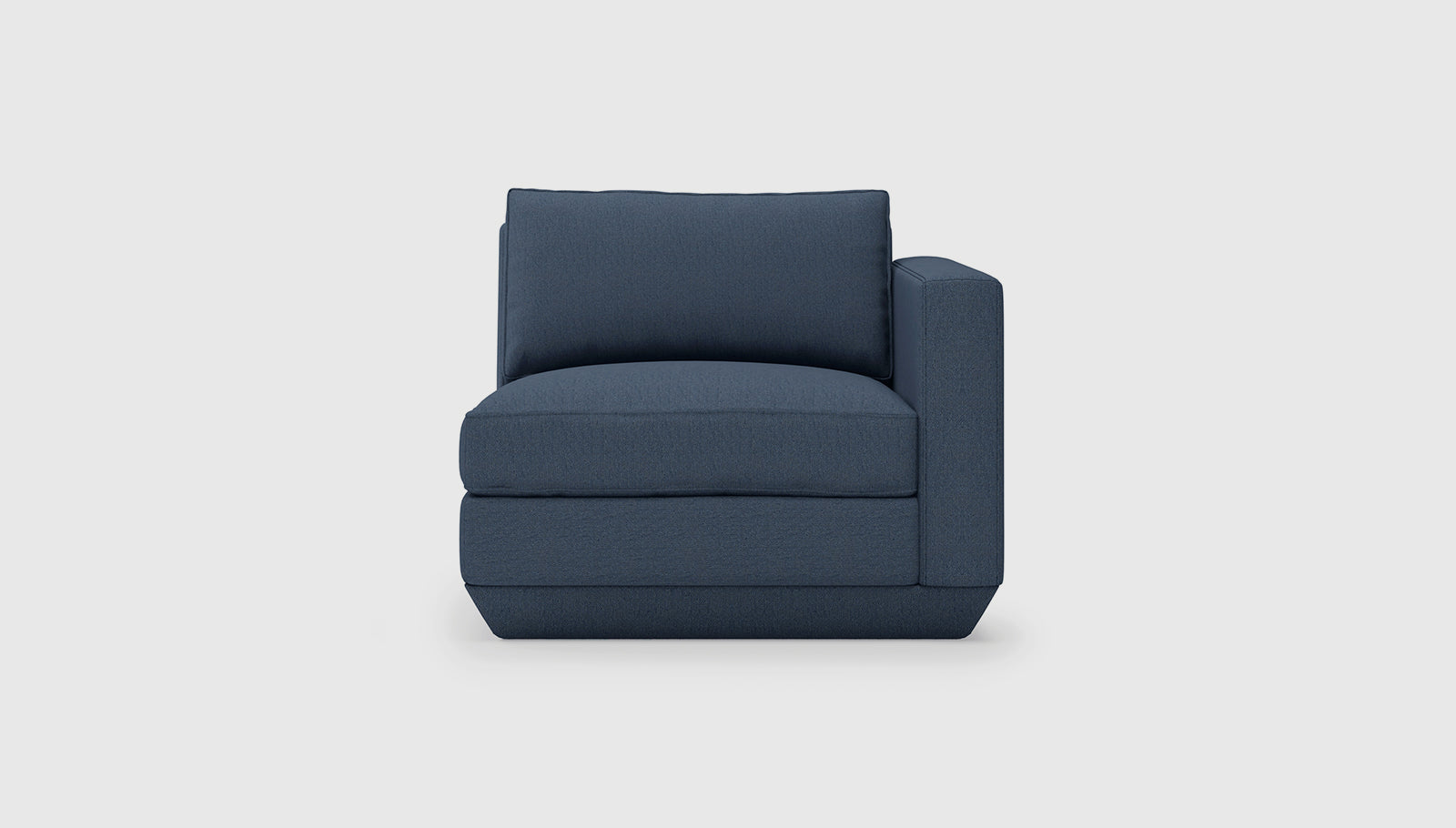 Podium Modular Arm Right Hanson NavySofa Gus* Hanson Navy Four Hands, Mid Century Modern Furniture, Old Bones Furniture Company, Old Bones Co, Modern Mid Century, Designer Furniture, https://www.oldbonesco.com/