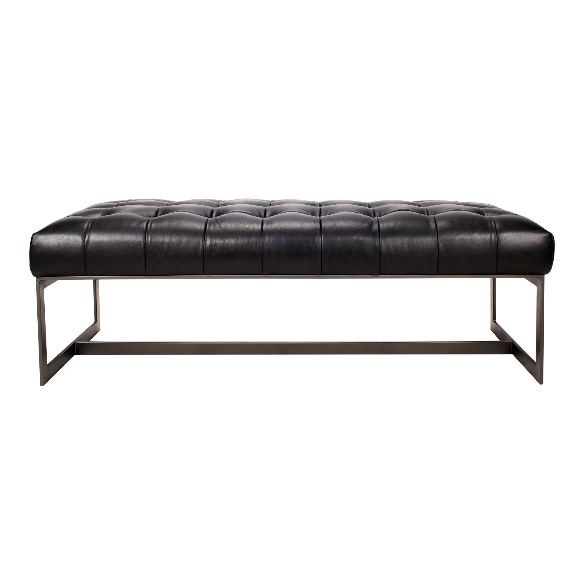 Wyatt Leather Bench BlackLiving Room Benches Moe's Black Four Hands, Mid Century Modern Furniture, Old Bones Furniture Company, Old Bones Co, Modern Mid Century, Designer Furniture, Furniture Sale, Warehouse Furniture Sale, Wyatt Leather Bench Sale, https://www.oldbonesco.com/