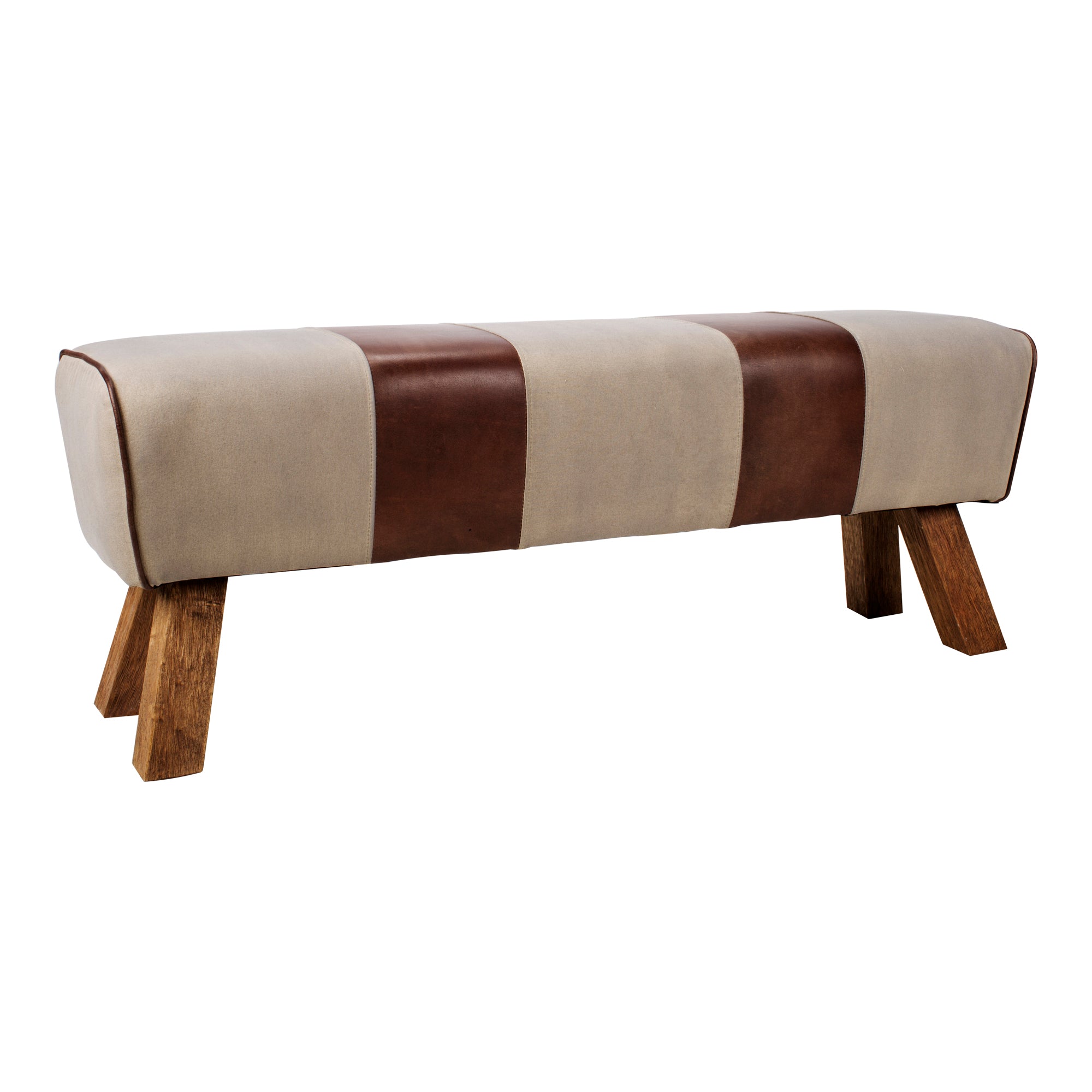 Pommel Bench Living Room Benches Moe's Four Hands, Mid Century Modern Furniture, Old Bones Furniture Company, Old Bones Co, Modern Mid Century, Designer Furniture, Furniture Sale, Warehouse Furniture Sale, Pommel Bench Sale, https://www.oldbonesco.com/