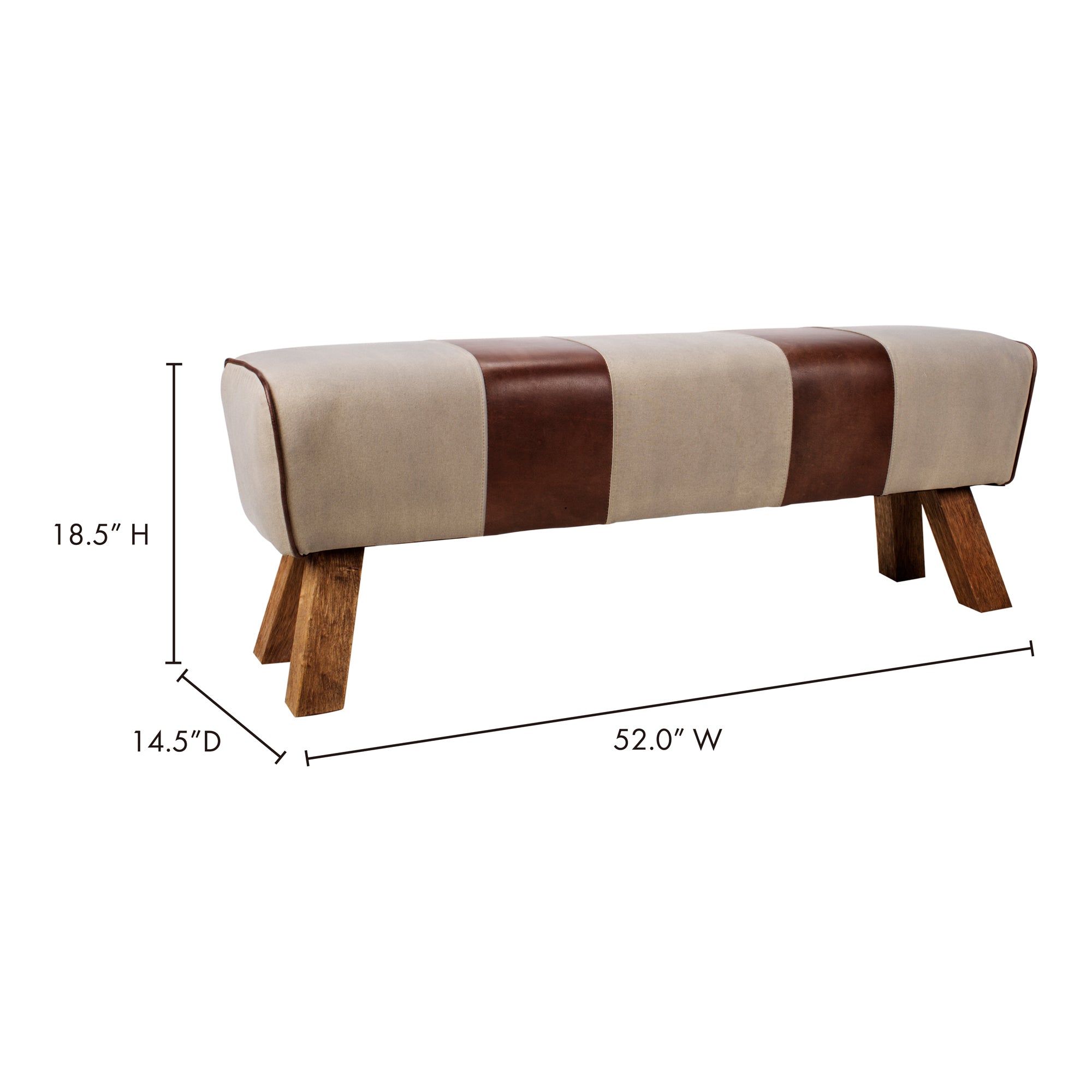 Pommel Bench Living Room Benches Moe's Four Hands, Mid Century Modern Furniture, Old Bones Furniture Company, Old Bones Co, Modern Mid Century, Designer Furniture, Furniture Sale, Warehouse Furniture Sale, Pommel Bench Sale, https://www.oldbonesco.com/