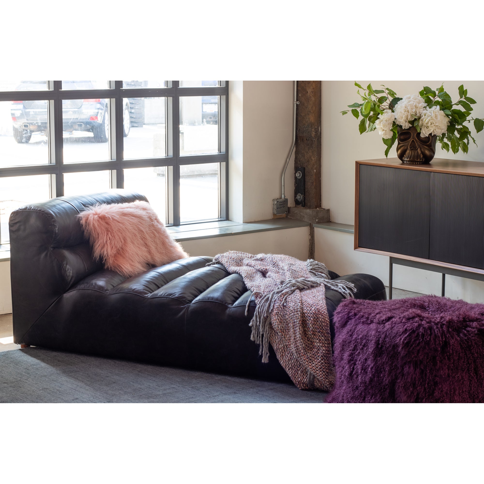 Ramsay Leather Chaise Chaises Moe's Four Hands, Mid Century Modern Furniture, Old Bones Furniture Company, Old Bones Co, Modern Mid Century, Designer Furniture, Furniture Sale, Warehouse Furniture Sale, Ramsay Leather Chaise Sale, https://www.oldbonesco.com/