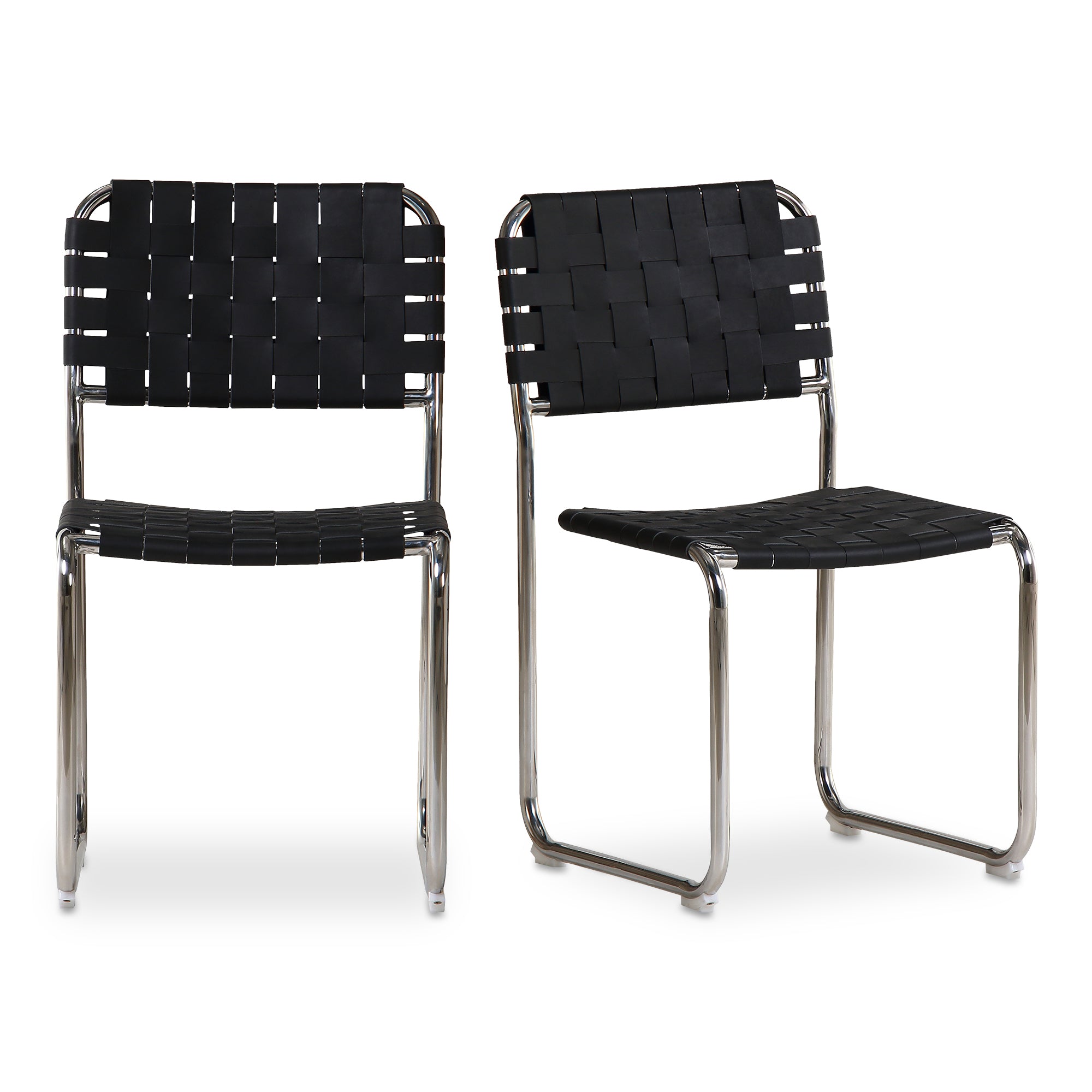 Moma Stainless Steel Dining Chair - Set of Two Dining Chairs Moe's Black Leather Dining Chairs,https://www.oldbonesco.com,Mid Century Furniture, Furniture Sale, Old Bones Co, Mid Century Sale, Four Hands Furniture, Sale,Gus, Sale,Perigold Moma Stainless Steel Dining Chair - Set of Two Dining Chairs Sale, Perigold Sale Moma Stainless Steel Dining Chair - Set of Two,Moma Stainless Steel Dining Chair - Set of Two Lulu and Georgia,Burke Decor Sale Moma Stainless Steel Dining Chair - Set of Two, open box