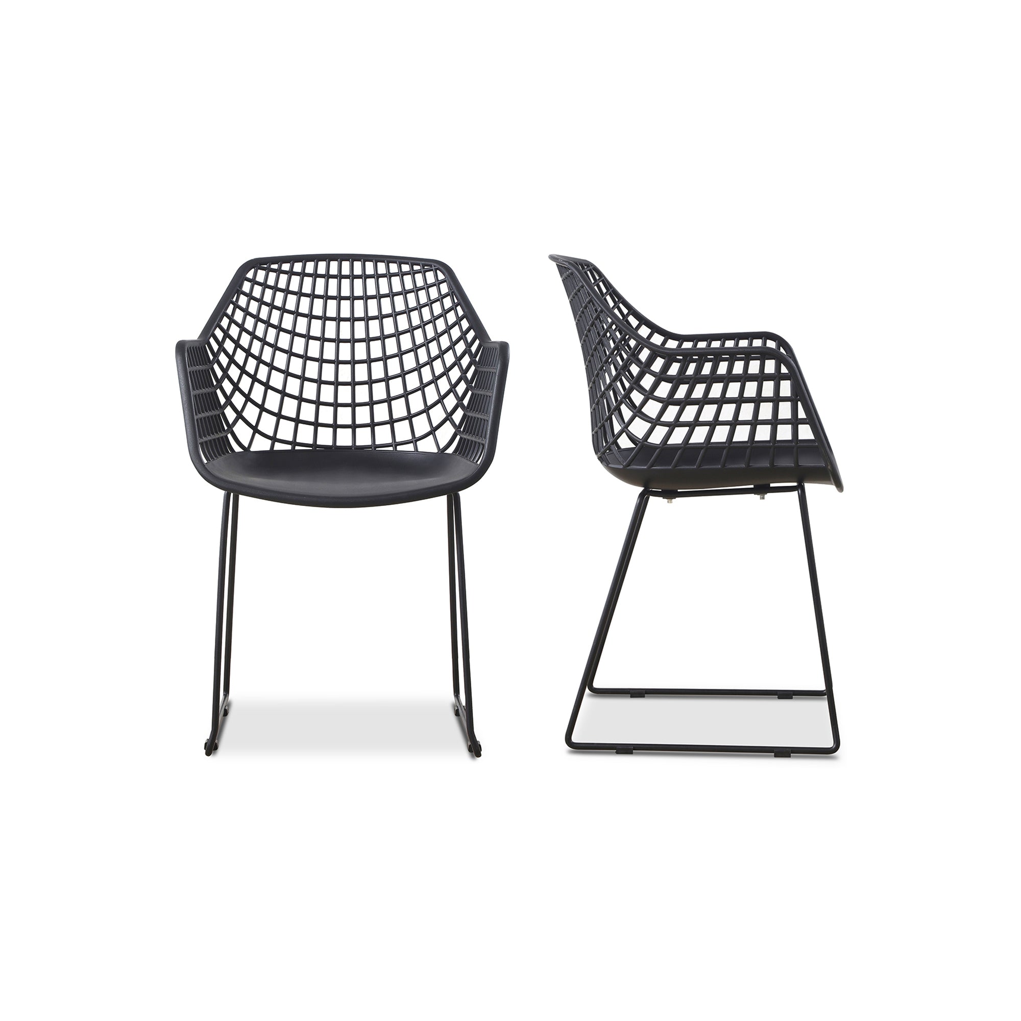 Honolulu Chair - Set of 2 BlackChair Moe's Black Four Hands, Mid Century Modern Furniture, Old Bones Furniture Company, Old Bones Co, Modern Mid Century, Designer Furniture, Furniture Sale, Warehouse Furniture Sale, Honolulu Chair - Set of 2 Sale, https://www.oldbonesco.com/