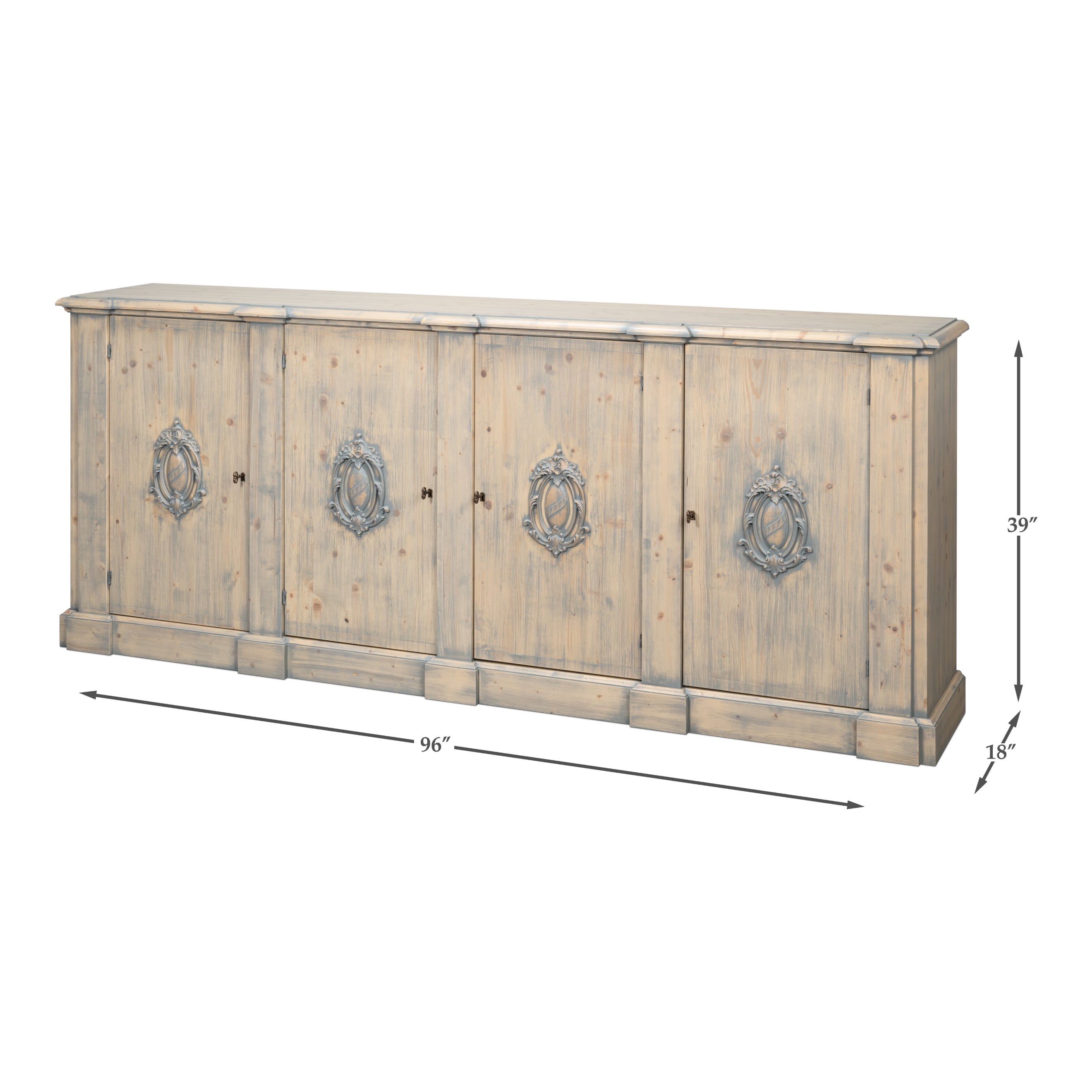 Crested Wall Cabinet