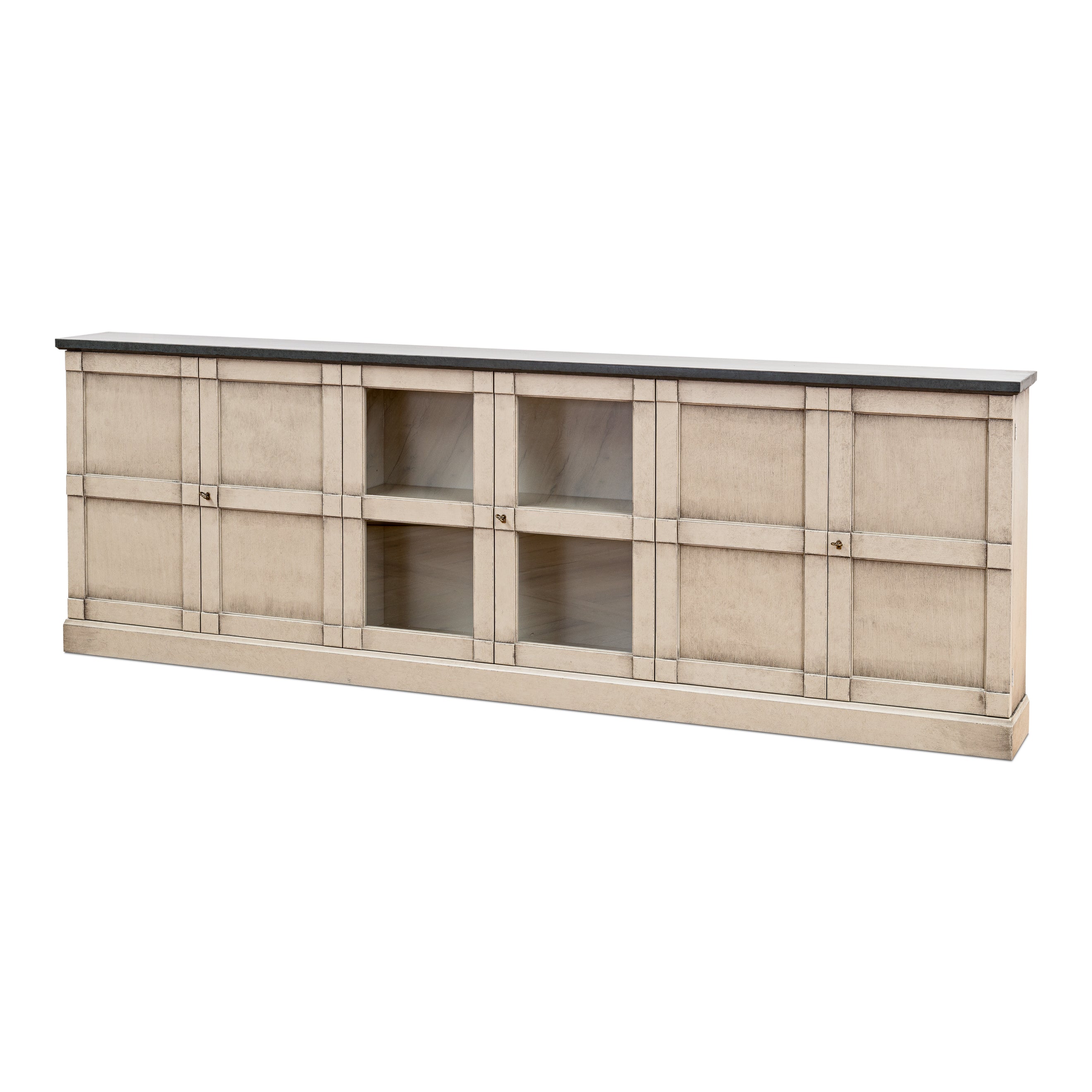 Six Door Console - Gray