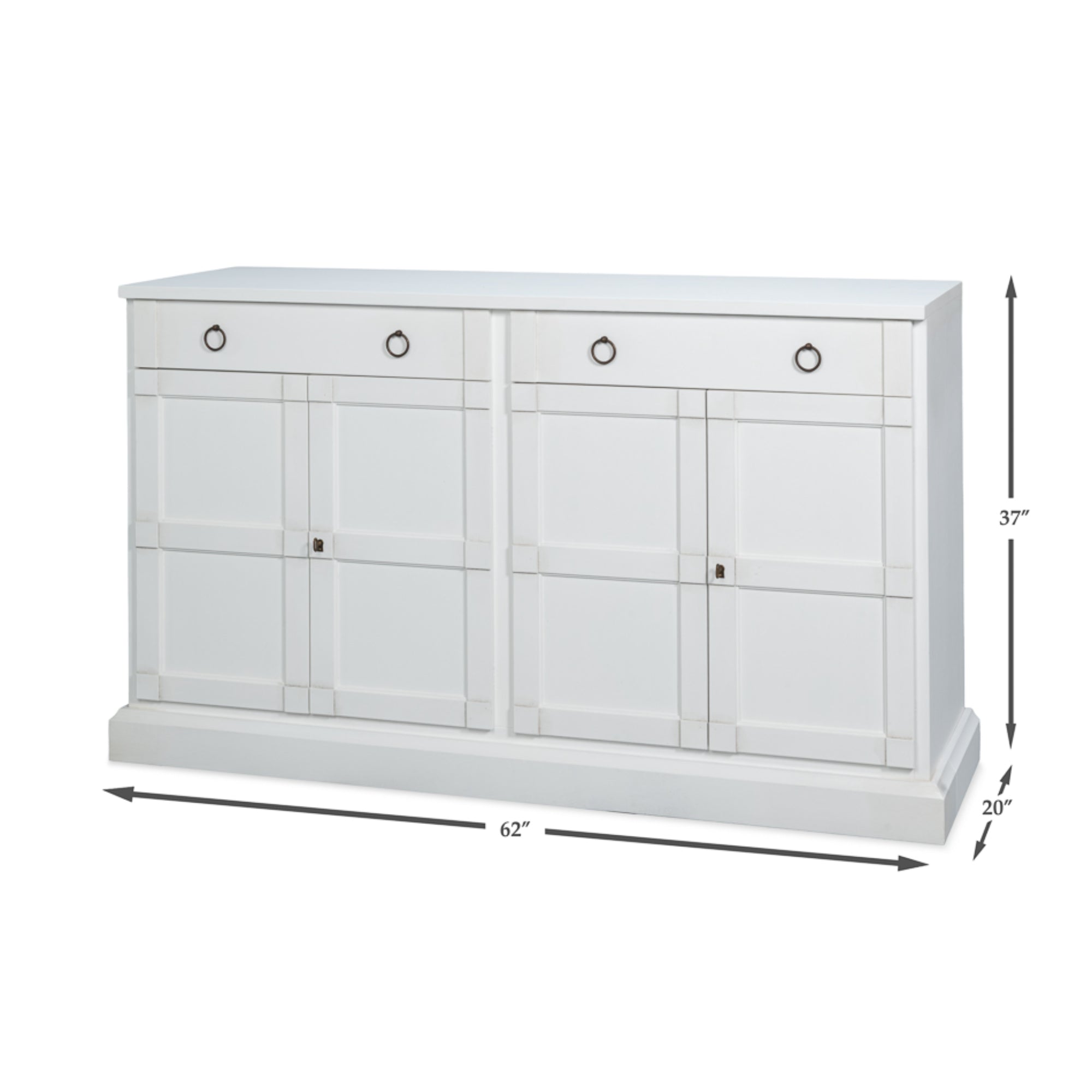 Center Media Base - Cortina White