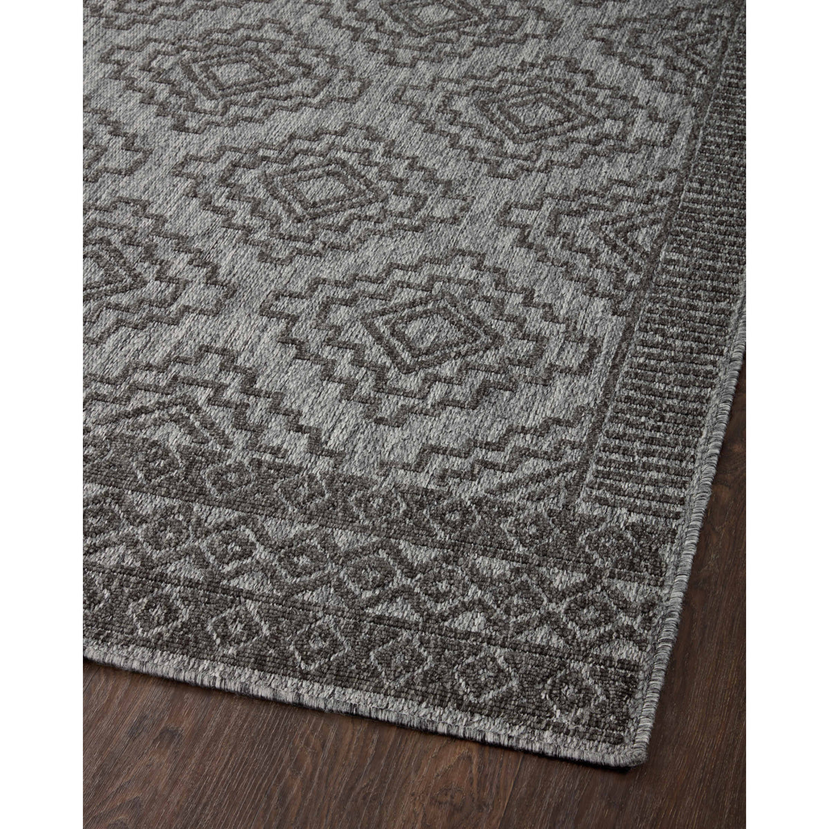 Loloi Rainier Grey/Charcoal Rug by Loloi