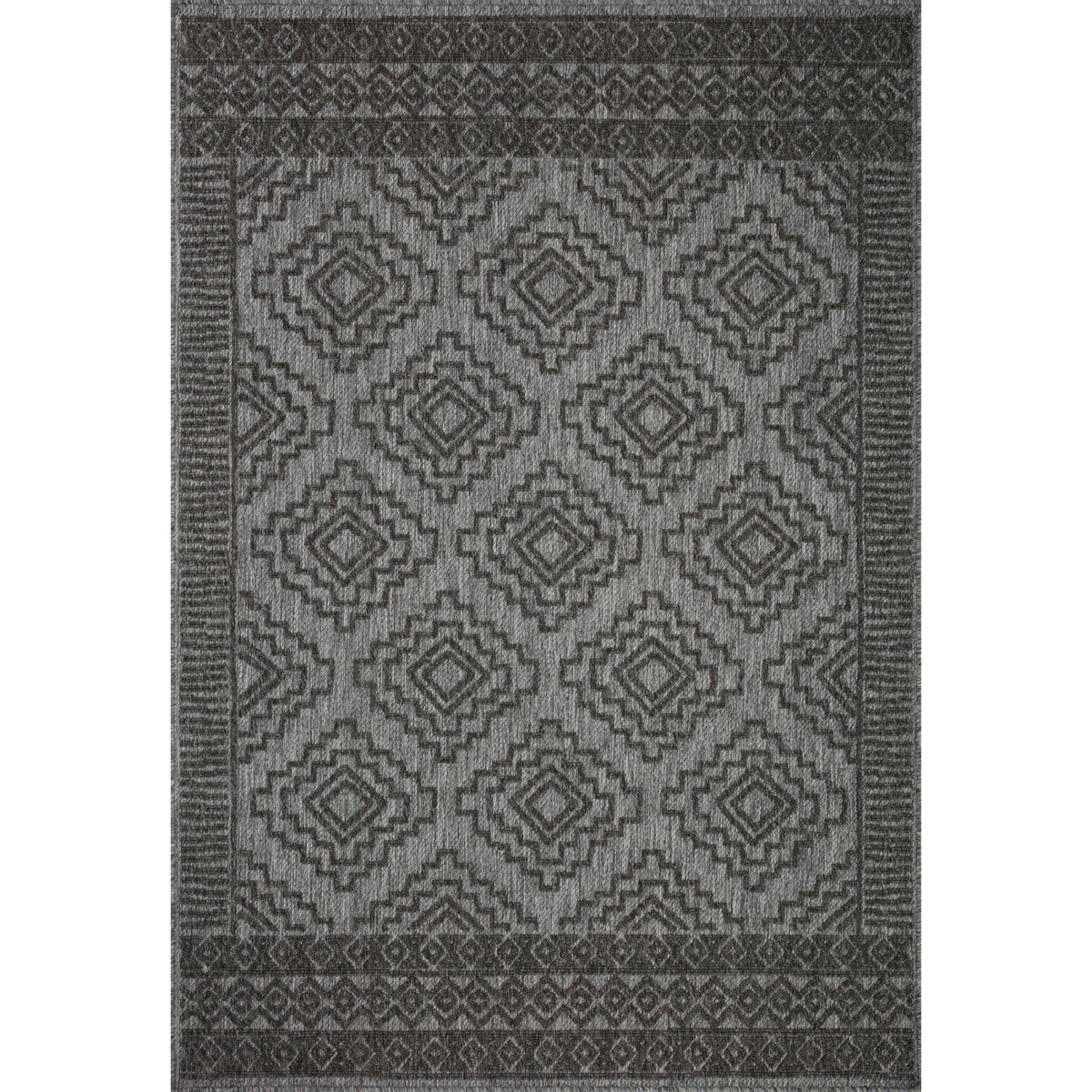 Loloi Rainier Grey/Charcoal Rug by Loloi