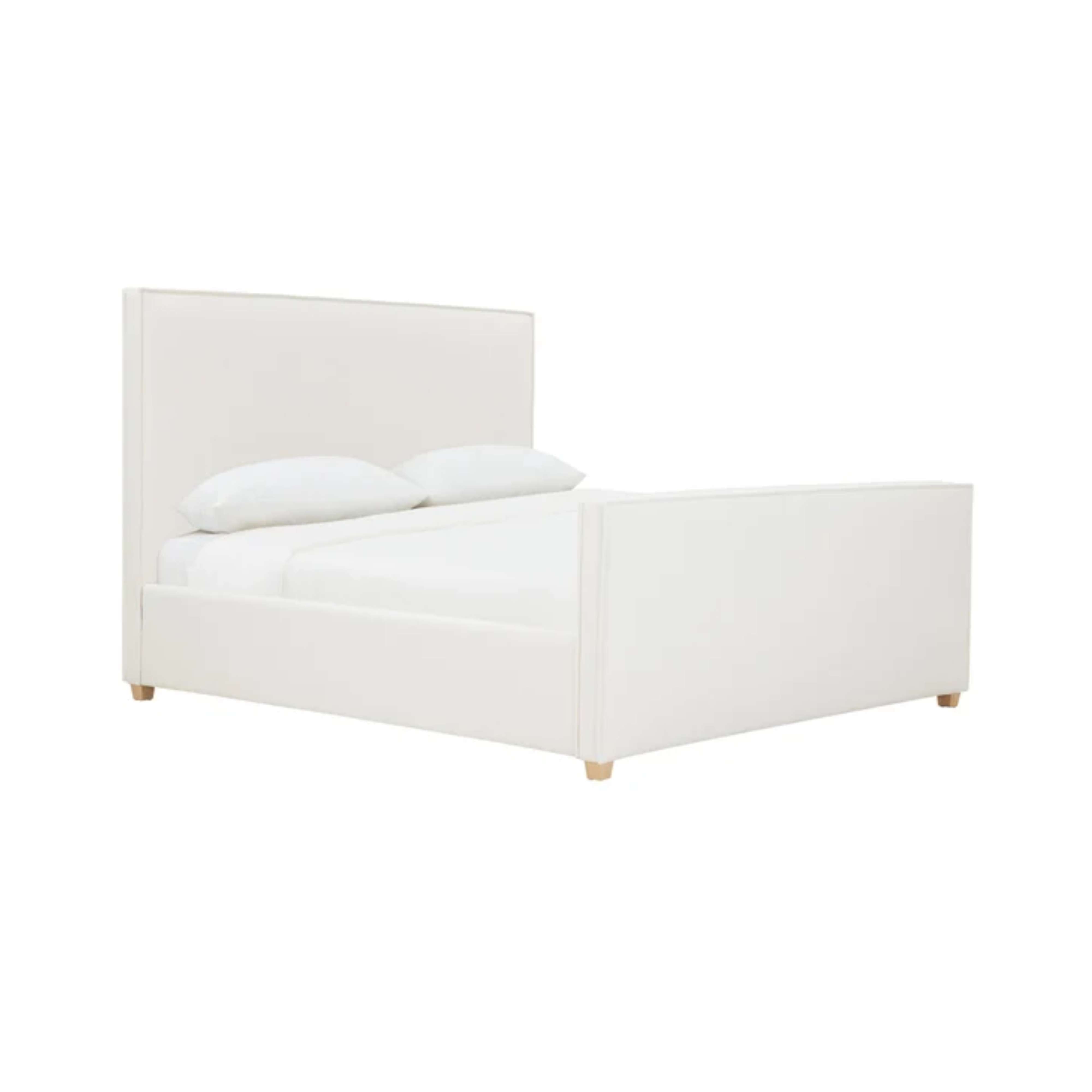 Bristol Park Ivory Contract-Grade Fabric Upholstered Bed