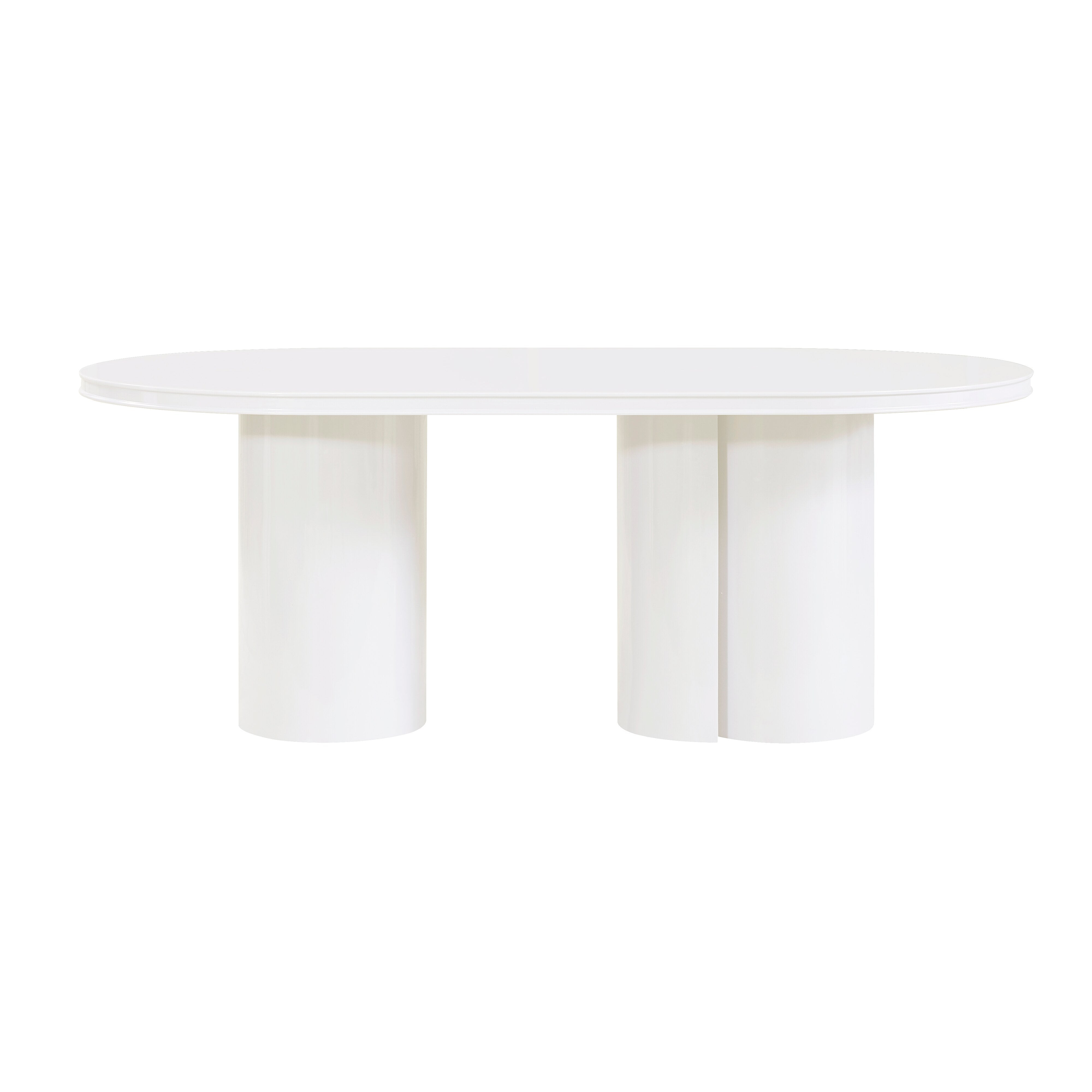 Elora 79" Lacquer Oval Dining Table