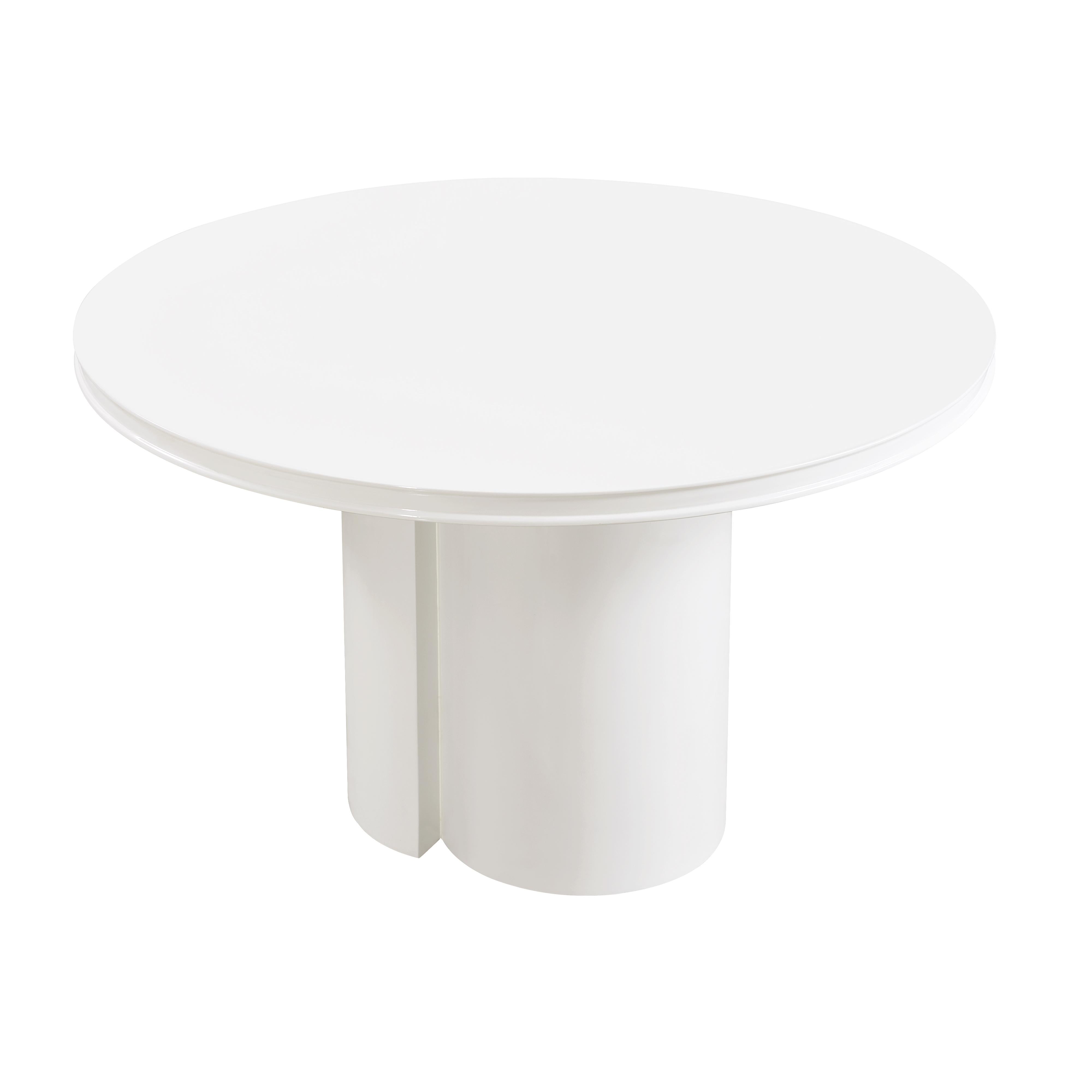 Elora 47" Lacquer Round Dining Table