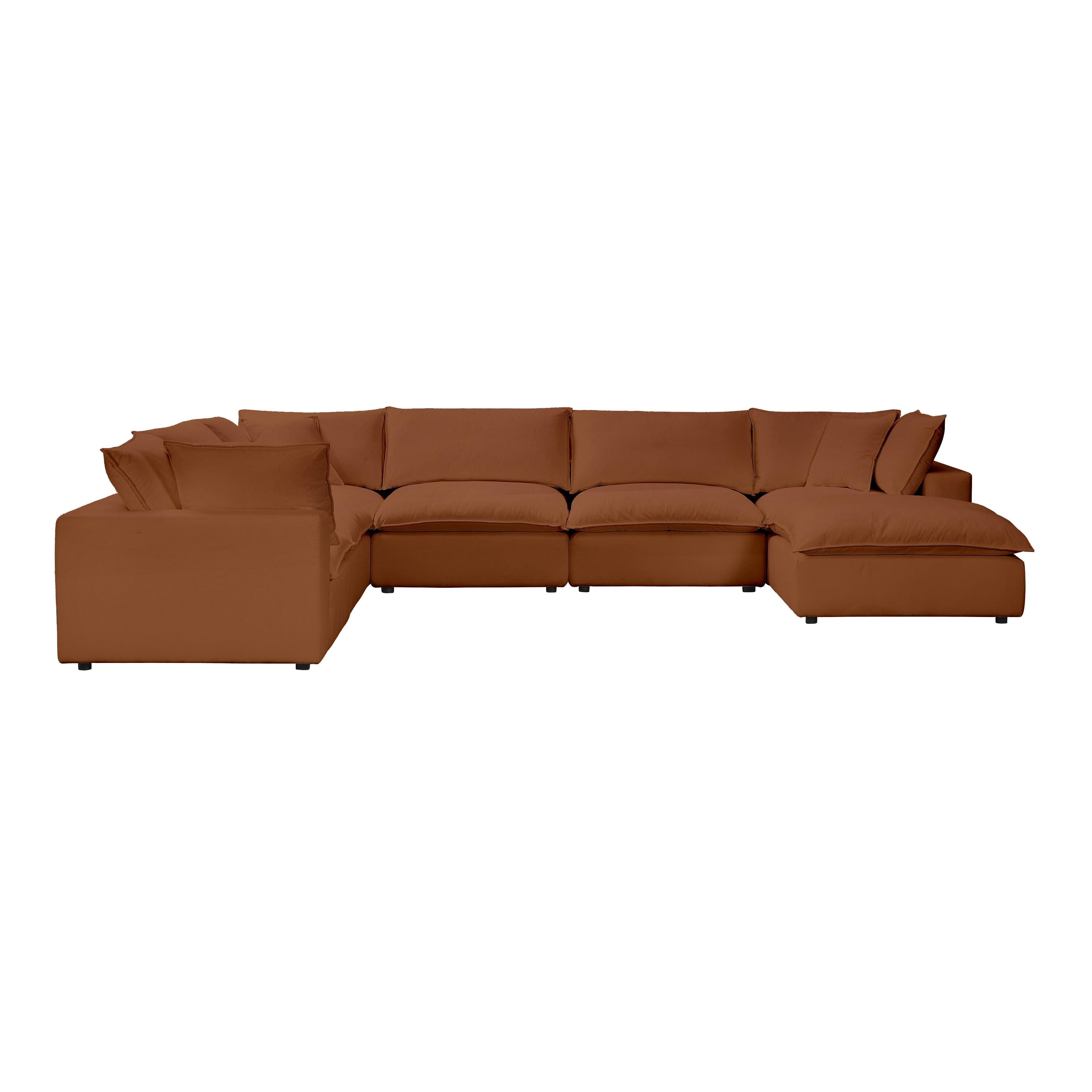Cali Performance Fabric Modular Large Chaise Sectional Sectionals TOV Furniture Rust , Black Friday Sale TOV Furniture Furniture Sale, Old Bones Co, Mid Century Furniture Sale, Four Hands Furniture, Black Friday Sale Cali Performance Fabric Modular Large Chaise Sectional,Gus Sale, Perigold Cali Performance Fabric Modular Large Chaise Sectional Sectionals Black Friday Sale , Perigold Sale Cali Performance Fabric Modular Large Chaise Sectional,Cali Performance Fabric Modular Large Chaise Sectional Lulu and Ge