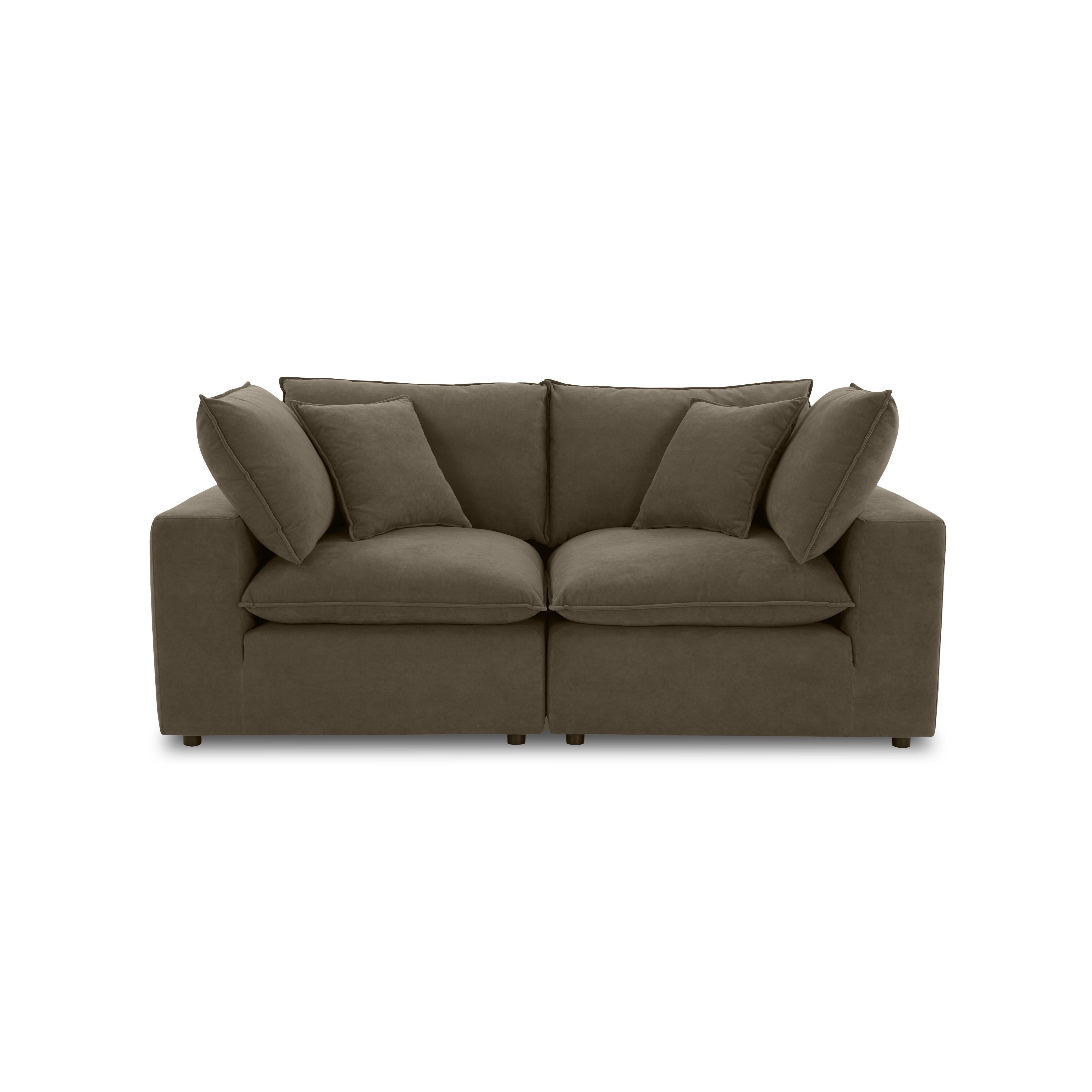 Cali Chocolate Brown Performance Velvet Modular Loveseat Sofas TOV Furniture , Black Friday Sale TOV Furniture Furniture Sale, Old Bones Co, Mid Century Furniture Sale, Four Hands Furniture, Black Friday Sale Cali Chocolate Brown Performance Velvet Modular Loveseat,Gus Sale, Perigold Cali Chocolate Brown Performance Velvet Modular Loveseat Sofas Black Friday Sale , Perigold Sale Cali Chocolate Brown Performance Velvet Modular Loveseat,Cali Chocolate Brown Performance Velvet Modular Loveseat Lulu and Georgia