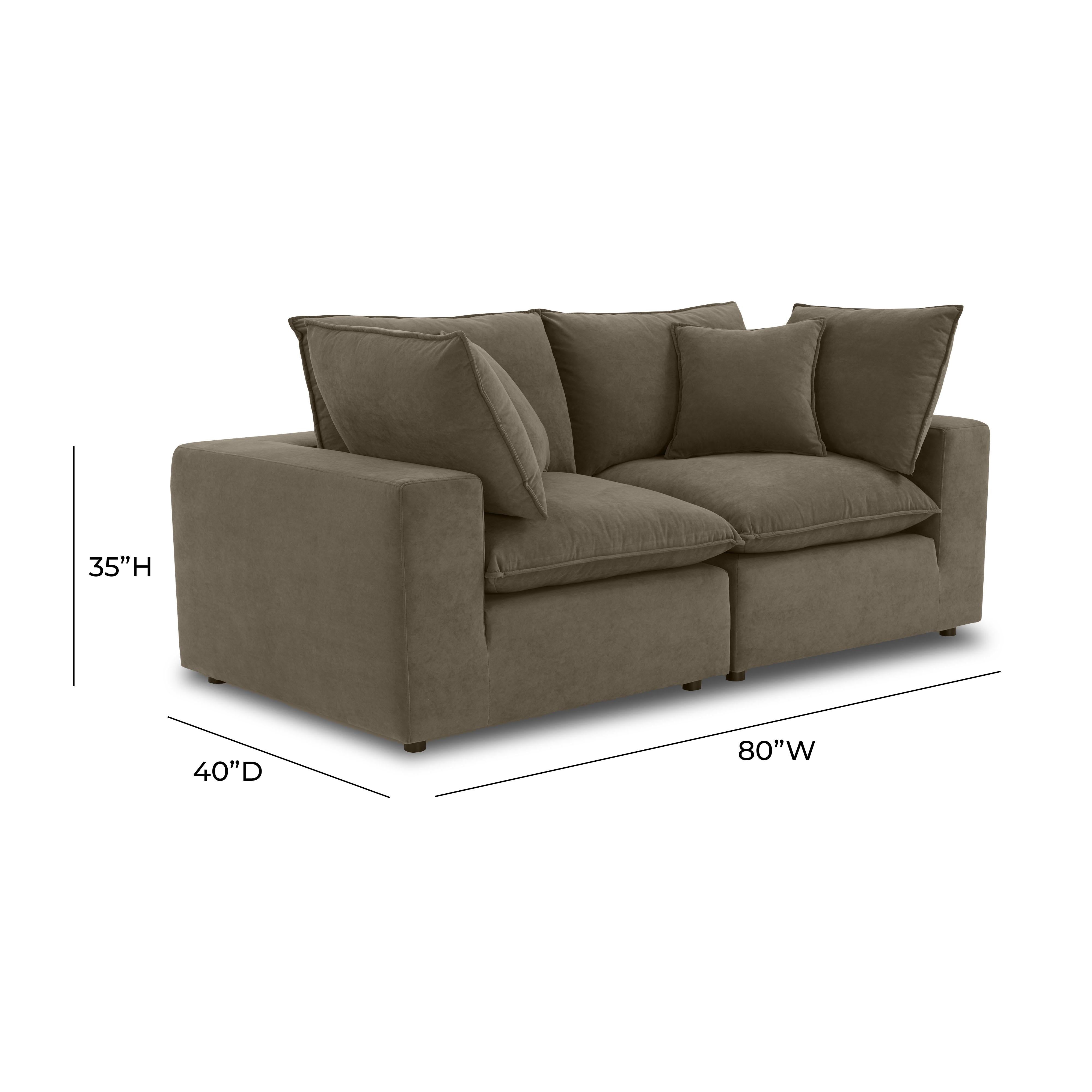 Cali Chocolate Brown Performance Velvet Modular Loveseat Sofas TOV Furniture , Black Friday Sale TOV Furniture Furniture Sale, Old Bones Co, Mid Century Furniture Sale, Four Hands Furniture, Black Friday Sale Cali Chocolate Brown Performance Velvet Modular Loveseat,Gus Sale, Perigold Cali Chocolate Brown Performance Velvet Modular Loveseat Sofas Black Friday Sale , Perigold Sale Cali Chocolate Brown Performance Velvet Modular Loveseat,Cali Chocolate Brown Performance Velvet Modular Loveseat Lulu and Georgia