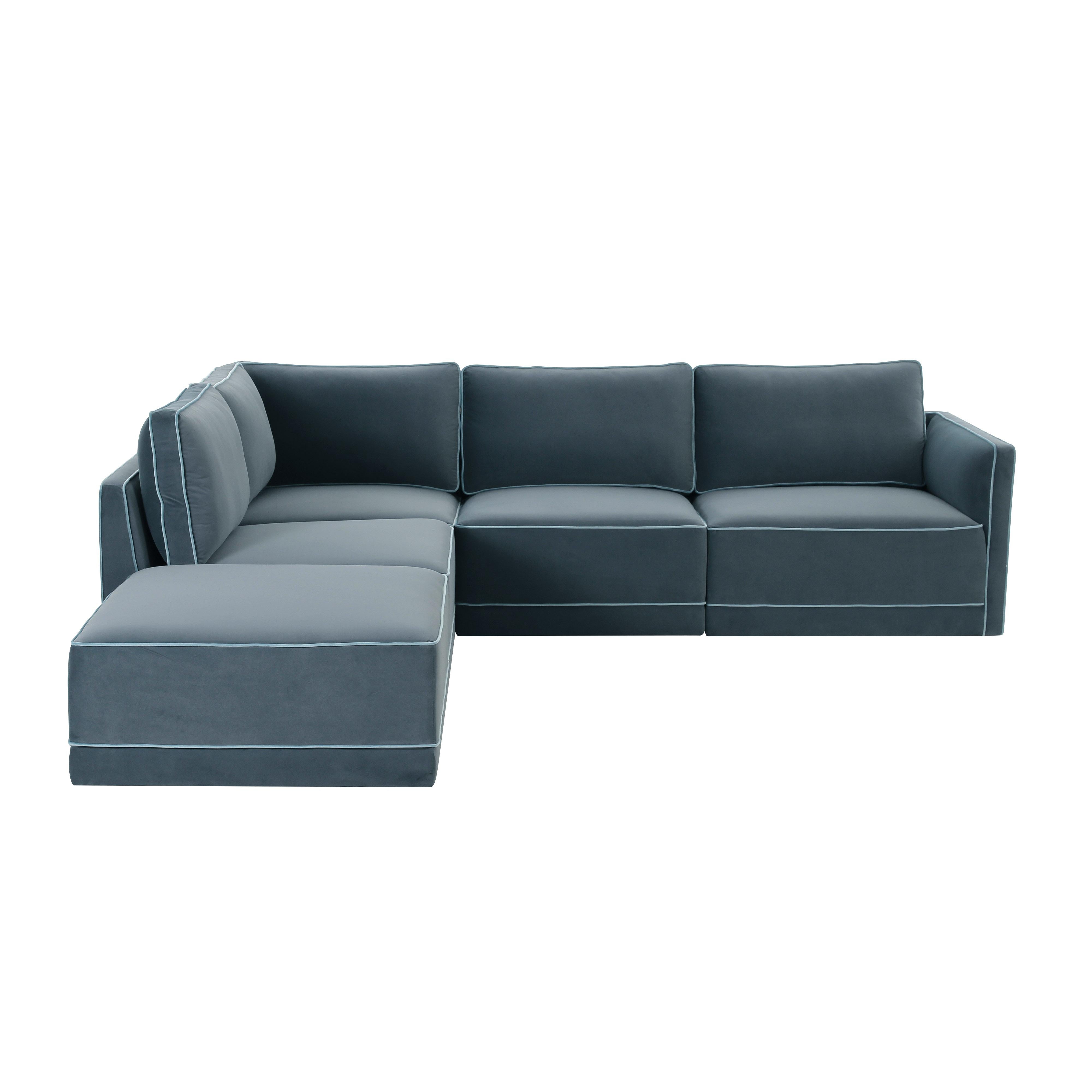 Willow Modular Sectional Sectionals TOV Furniture Blue Laf Sectionals, Mid Century Furniture, Furniture Sale, Old Bones Co, Mid Century Furniture Sale, Four Hands Furniture, Sale,Gus, Sale,Perigold Willow Modular Sectional Sectionals Sale, Perigold Sale Willow Modular Sectional,Willow Modular Sectional Lulu and Georgia, Burke Decor Sale Willow Modular Sectional, www.oldbonesco.com