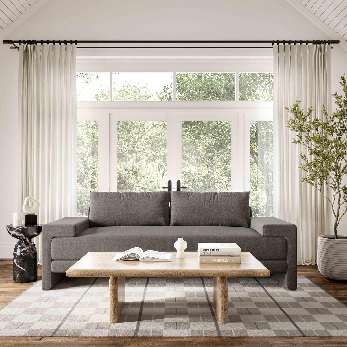 Maeve 91" Contract-Grade Fabric Sofa