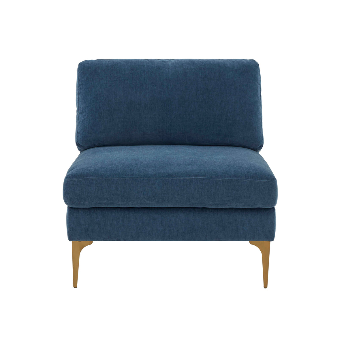 Serena Performance Velvet Modular Armless Chair by TOV Furniture