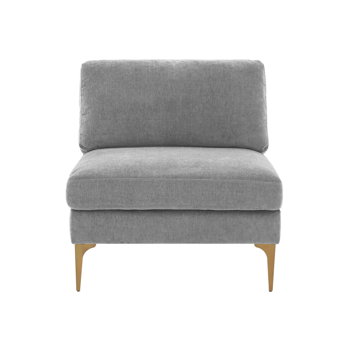 Serena Performance Velvet Modular Armless Chair by TOV Furniture