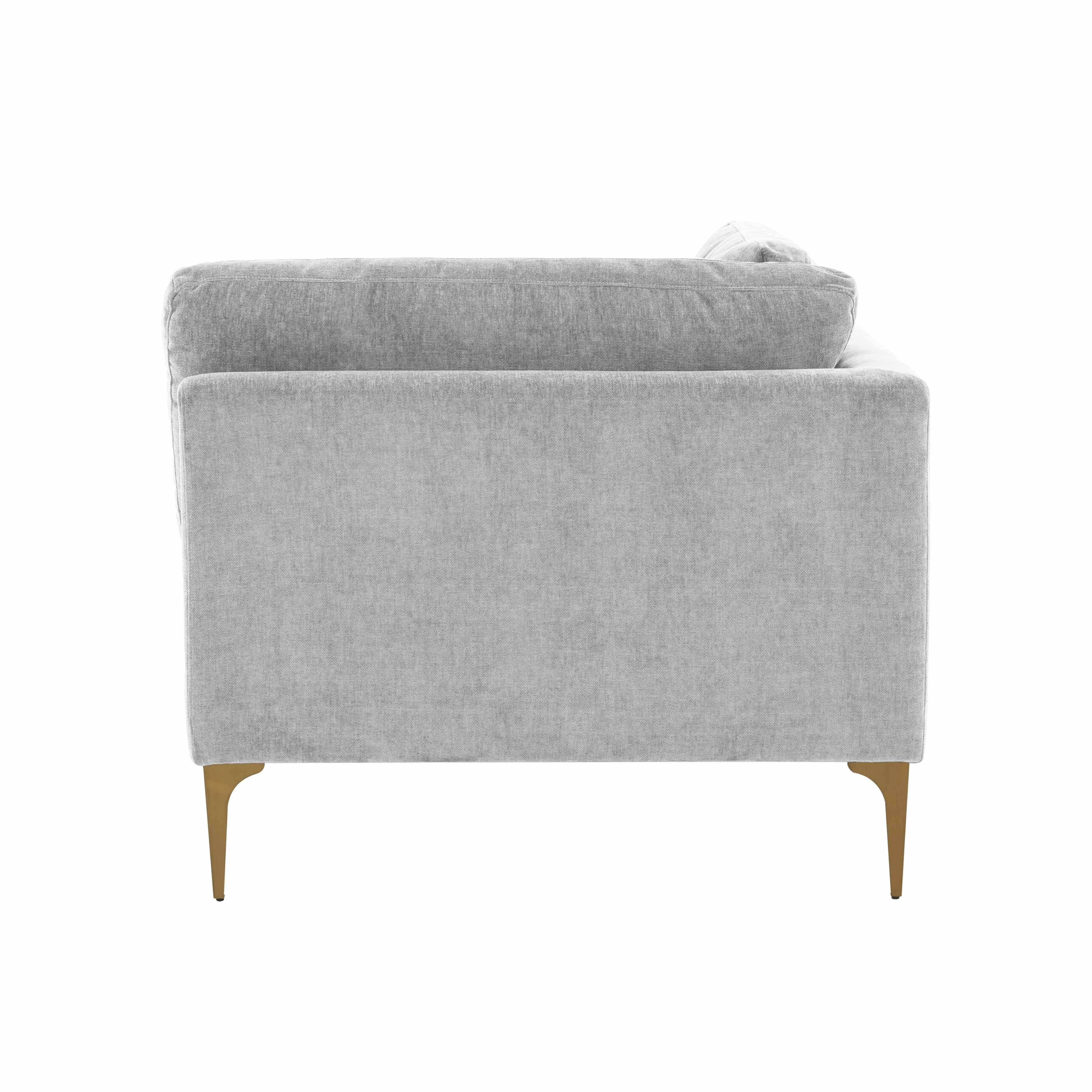 Serena Performance Velvet Modular Armless Chair