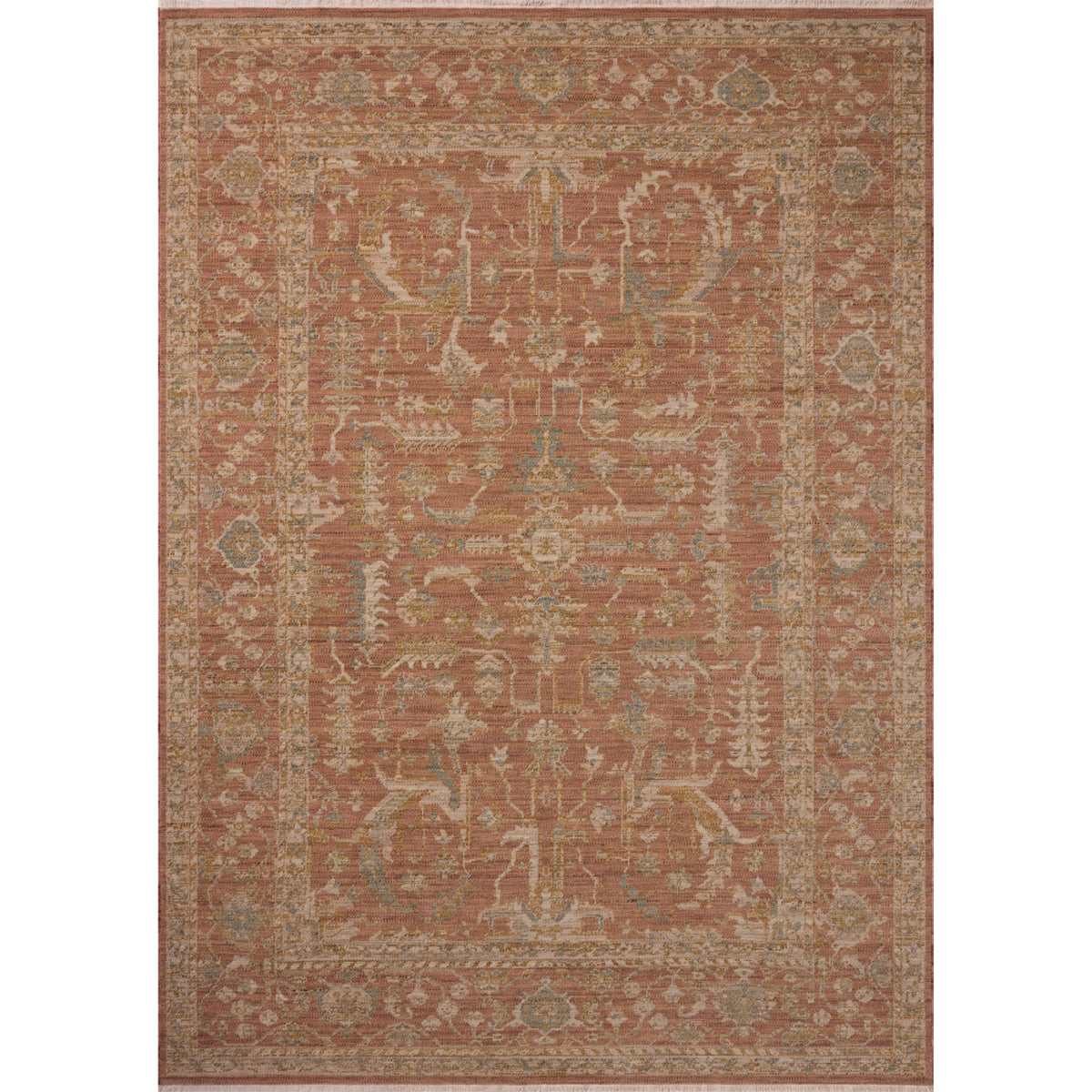 Loloi Reign Terracotta/Sky Rug by Loloi