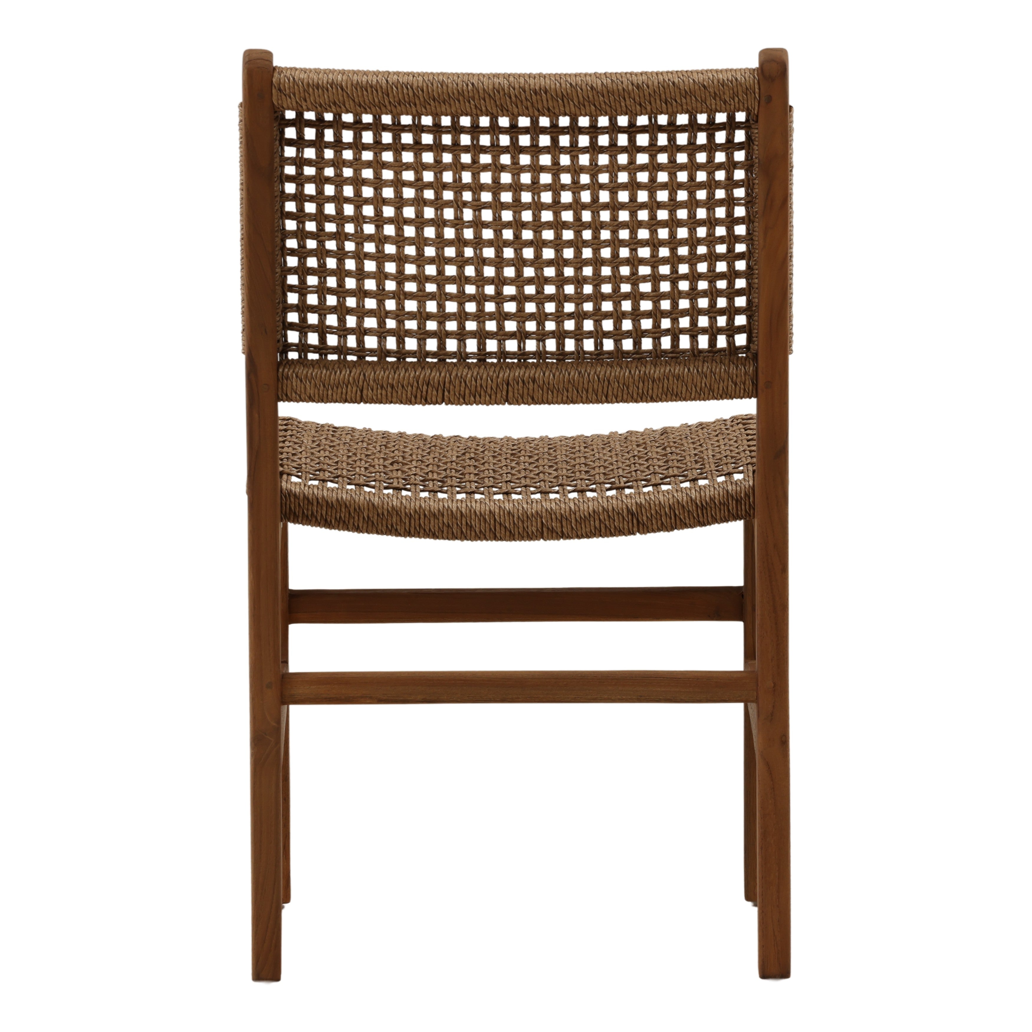 Dakota Outdoor Armless Dining Chair - Light Brown