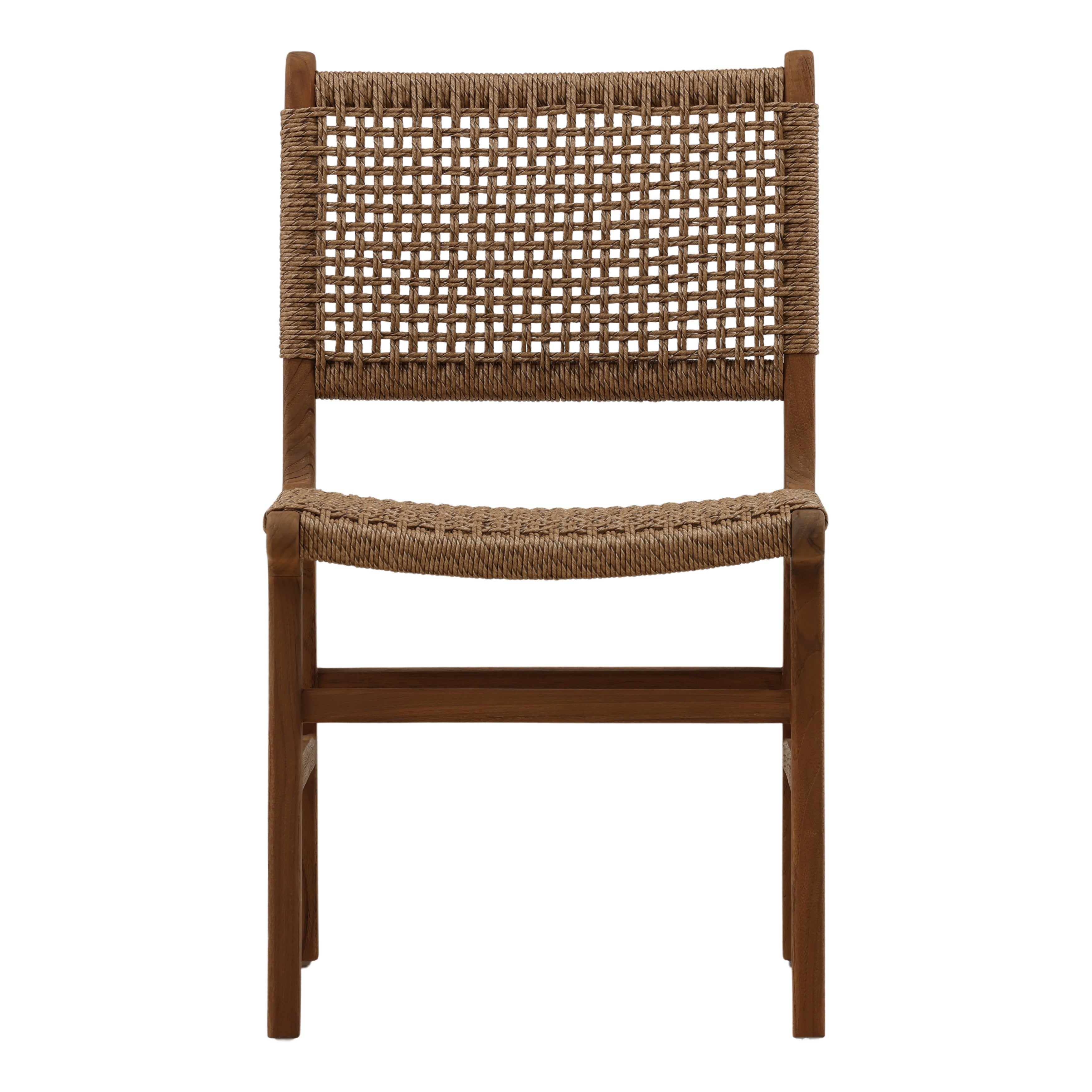 Dakota Outdoor Armless Dining Chair - Light Brown