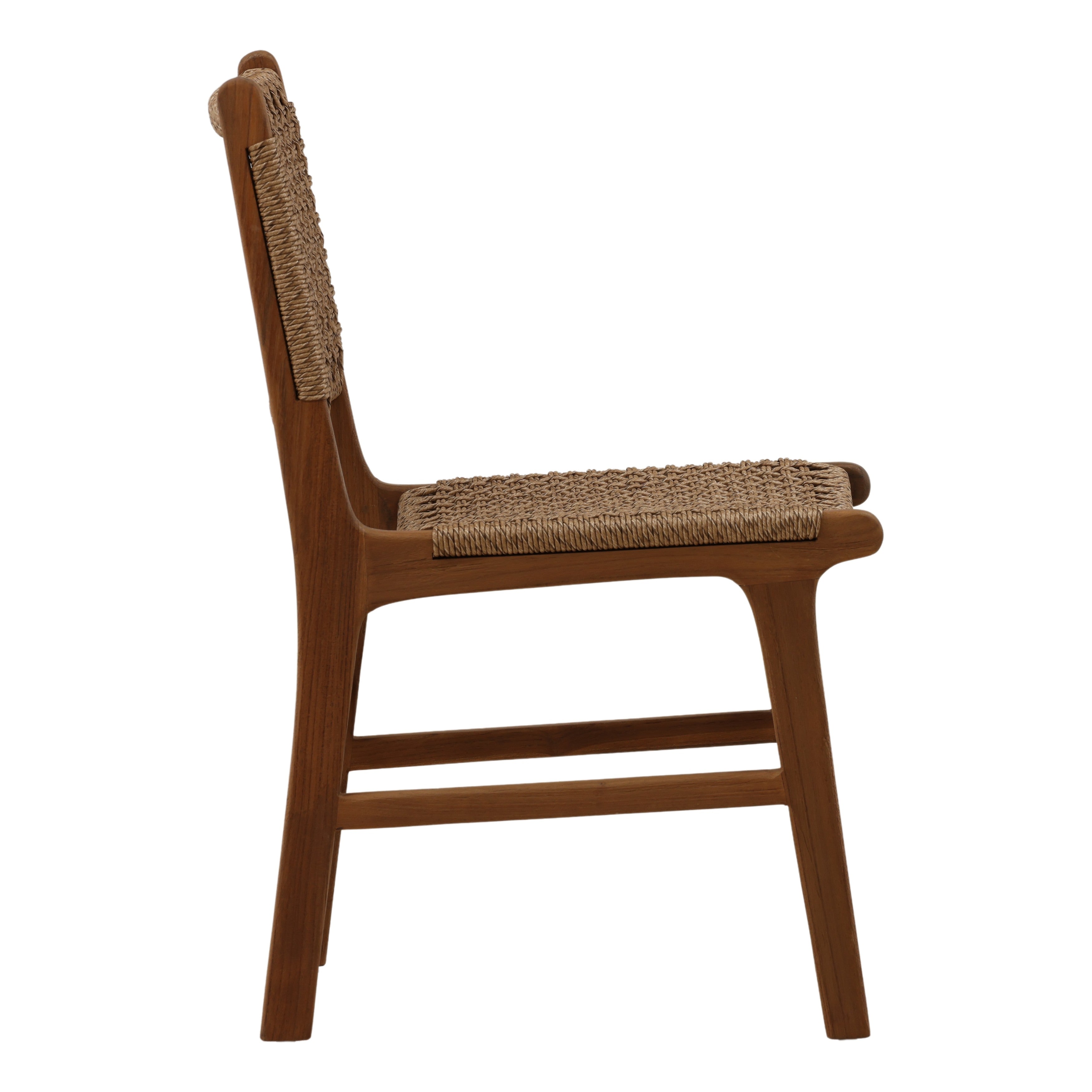 Dakota Outdoor Armless Dining Chair - Light Brown