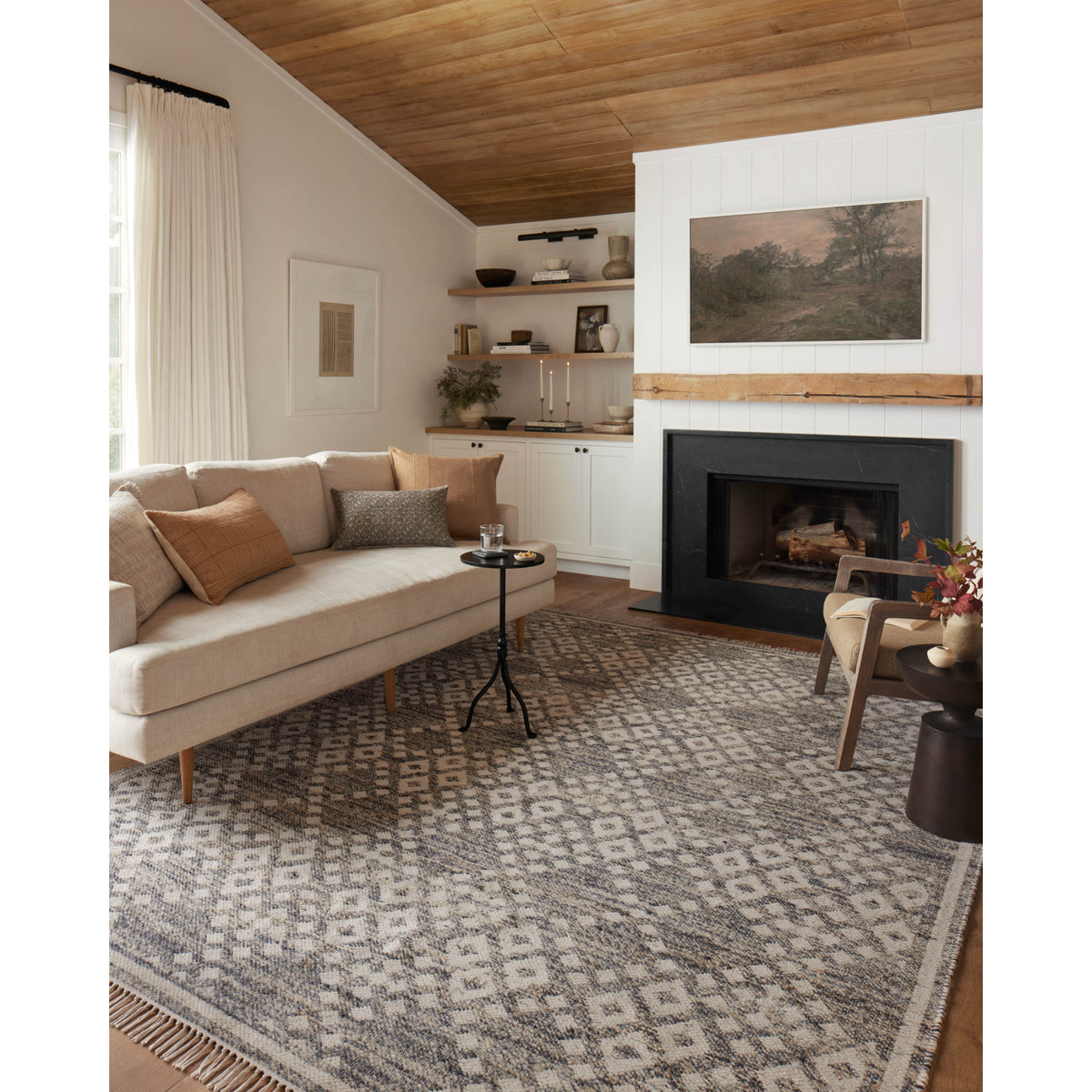 Angela Rose x Loloi Rivers Denim/Ivory Rug