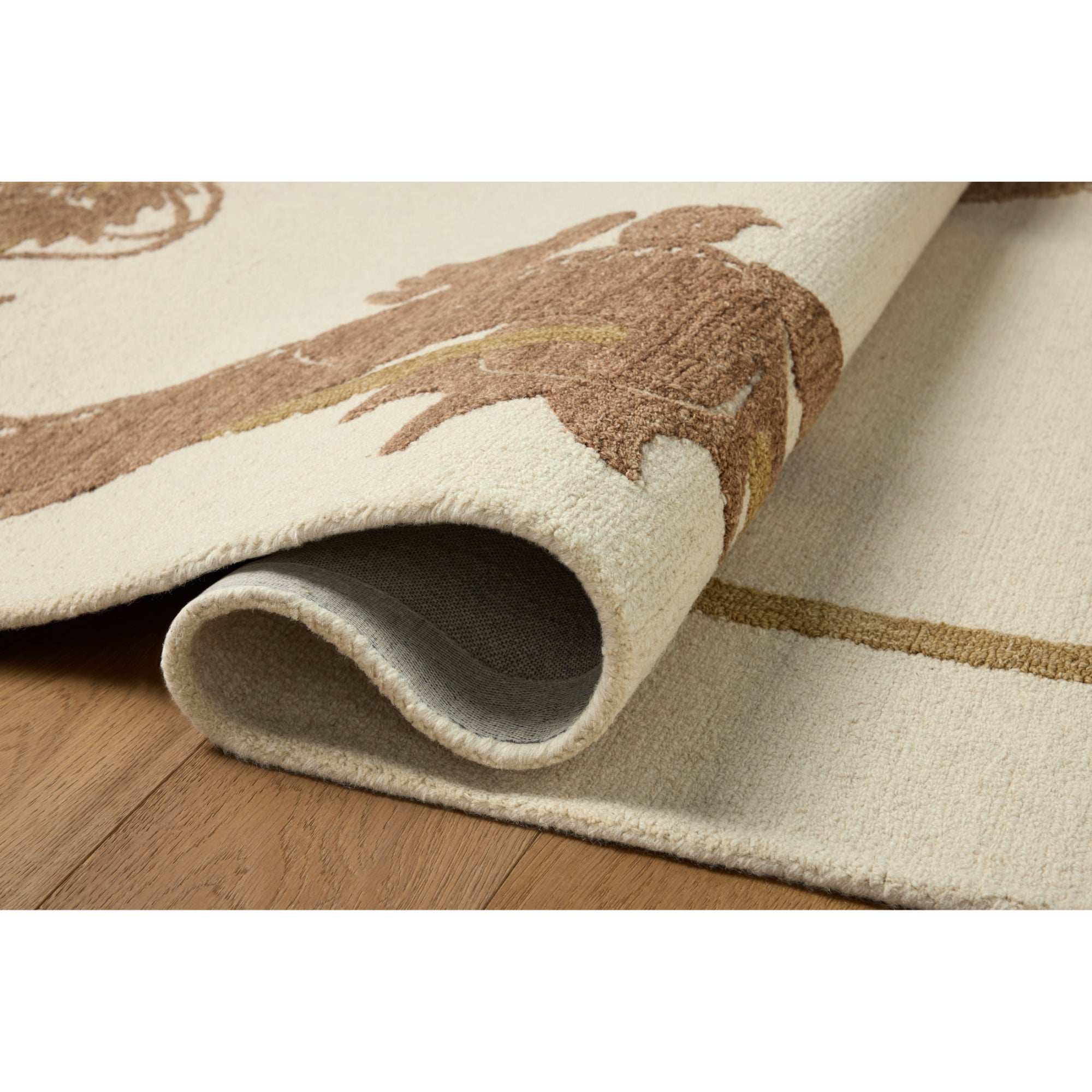 Brigette Romanek x Loloi Romi Ivory/Spice Rug