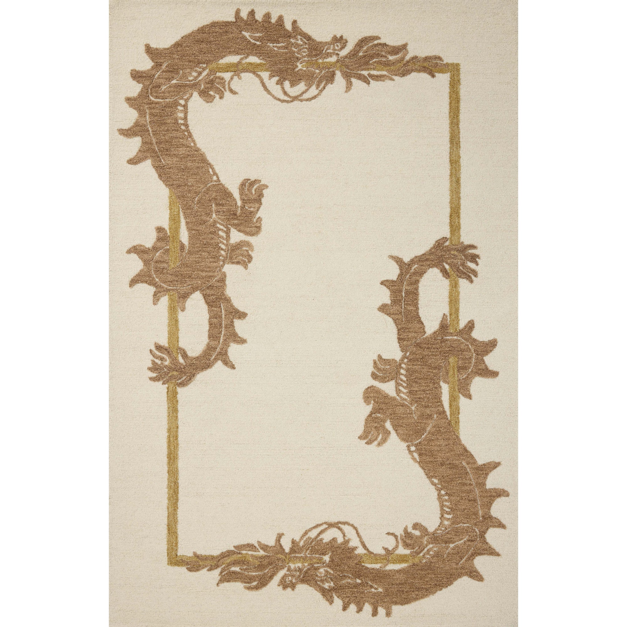 Brigette Romanek x Loloi Romi Ivory/Spice Rug