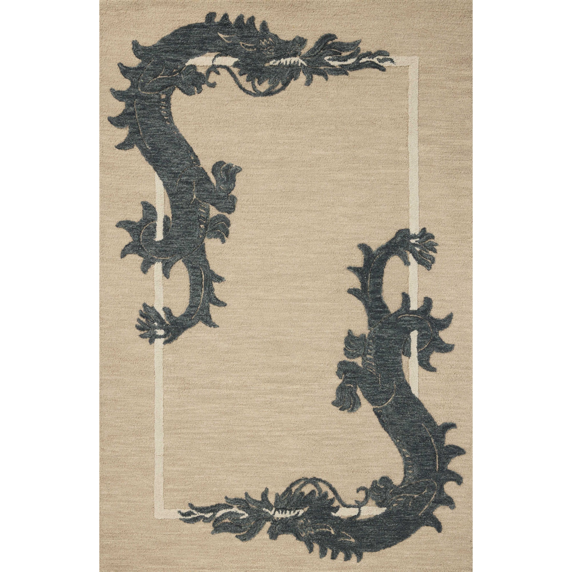 Brigette Romanek x Loloi Romi Oatmeal/Midnight Rug