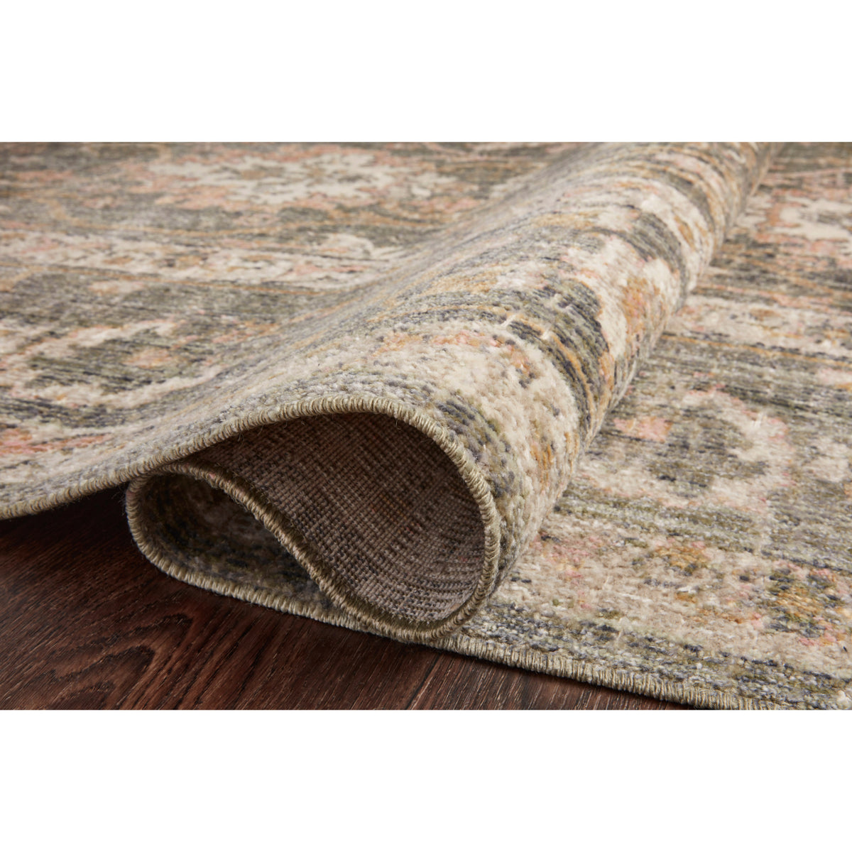 Chris Loves Julia x Loloi Rosemarie Sage/Blush Rug