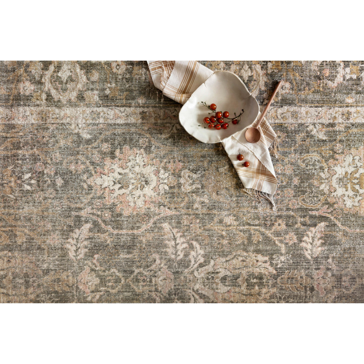 Chris Loves Julia x Loloi Rosemarie Sage/Blush Rug