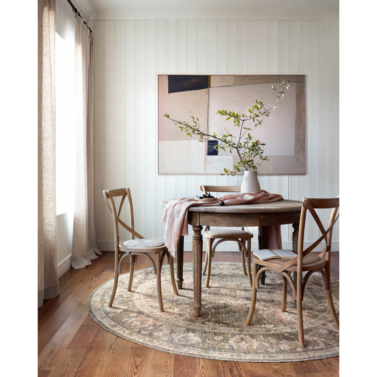 Chris Loves Julia x Loloi Rosemarie Sage/Blush Rug