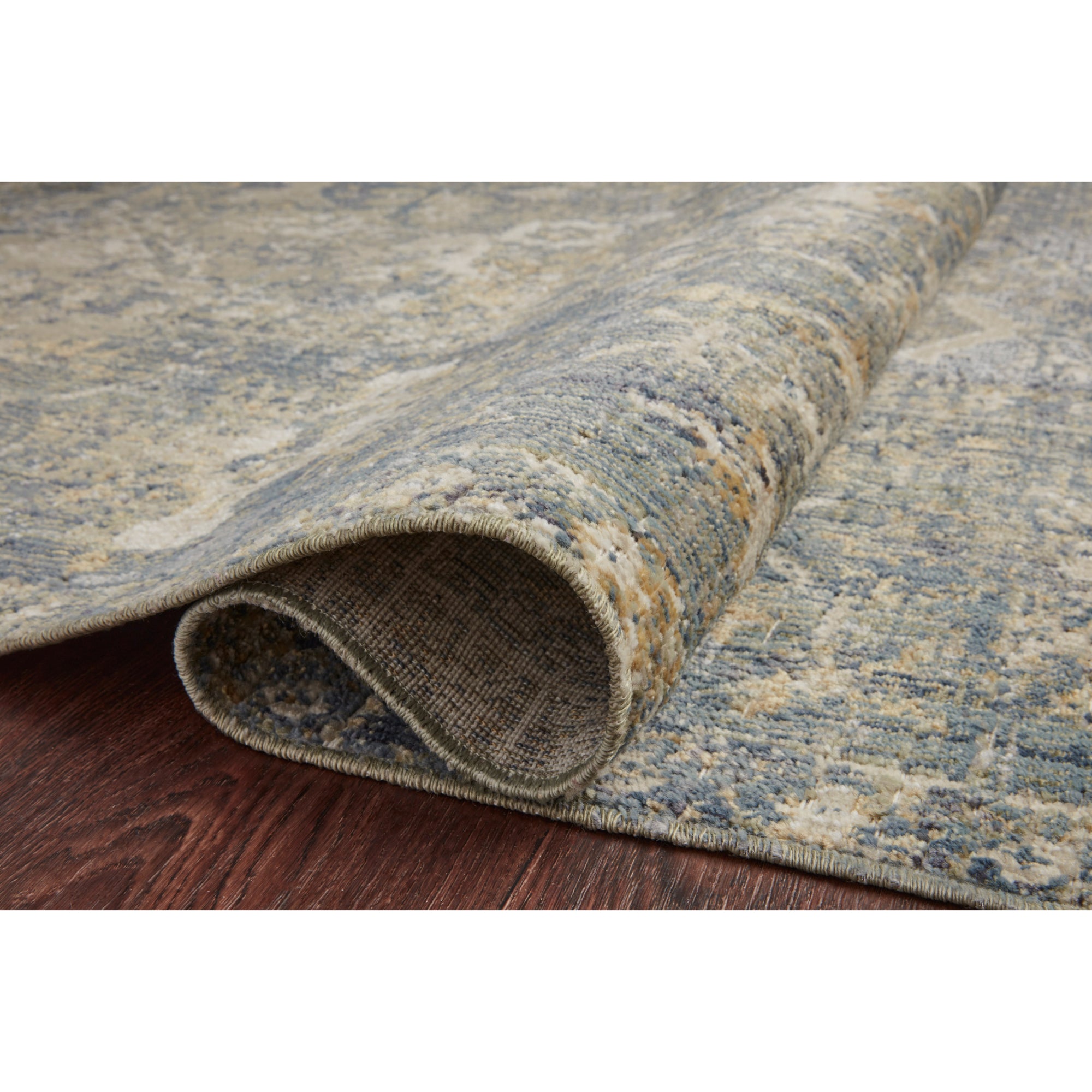 Chris Loves Julia x Loloi Rosemarie Sand/Lagoon Rug