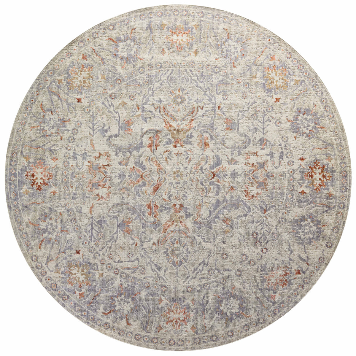 Chris Loves Julia x Loloi Rosemarie Oatmeal/Lavender Rug