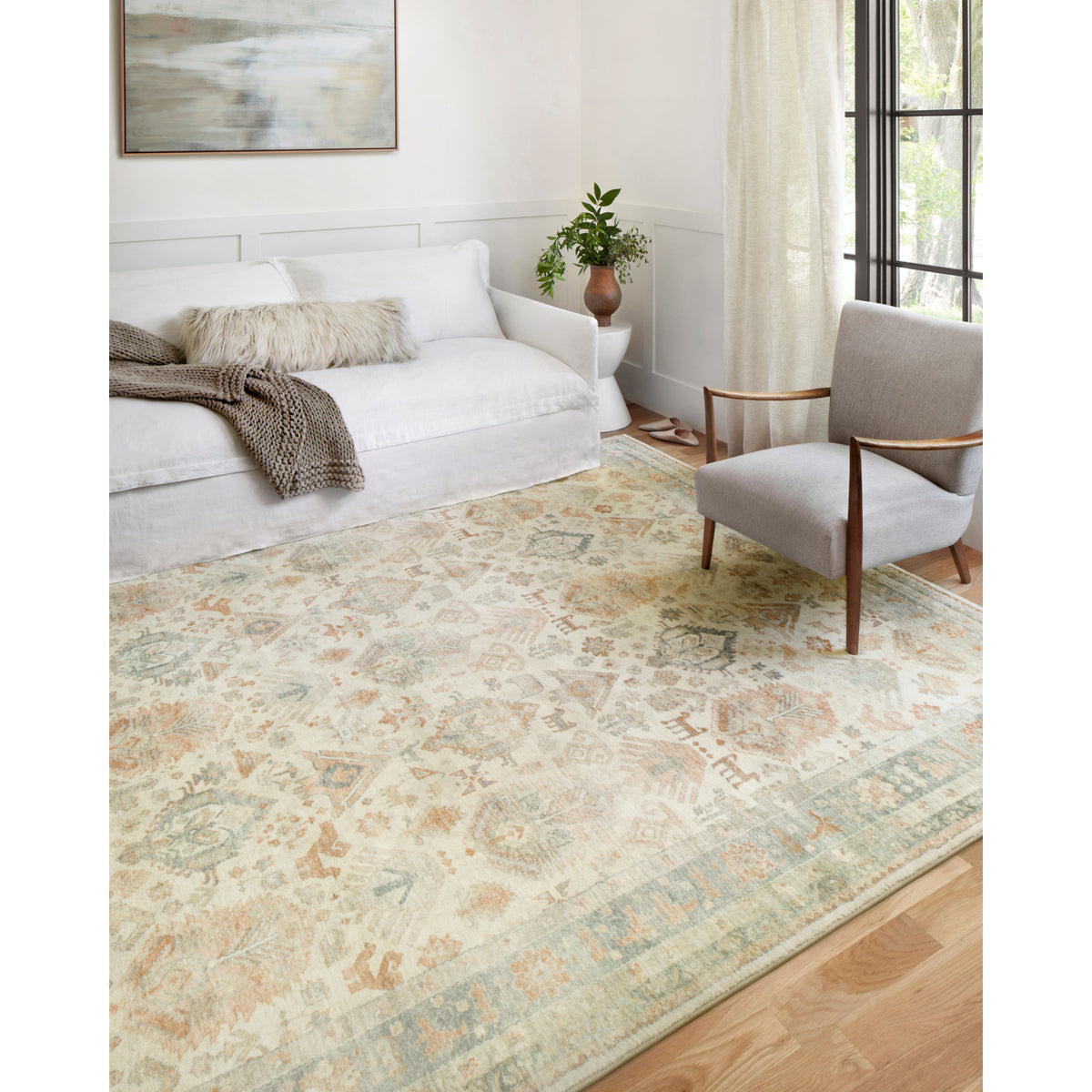 Loloi Rosette Beige/Multi Rug by Loloi