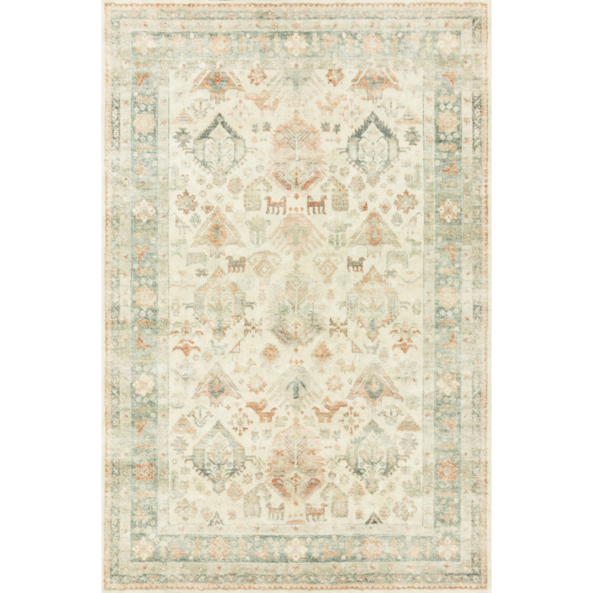 Loloi Rosette Beige/Multi Rug by Loloi