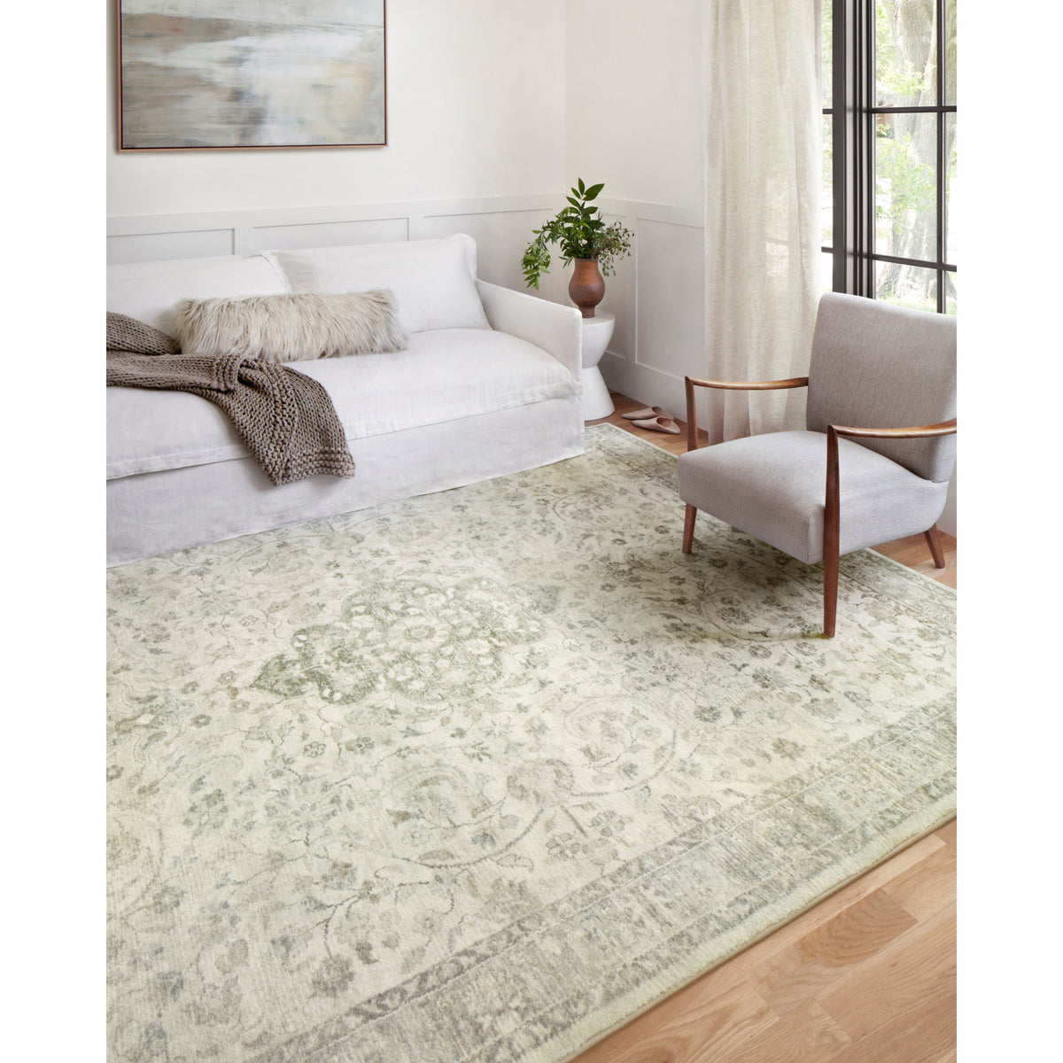 Loloi Rosette Ivory/Silver Rug by Loloi