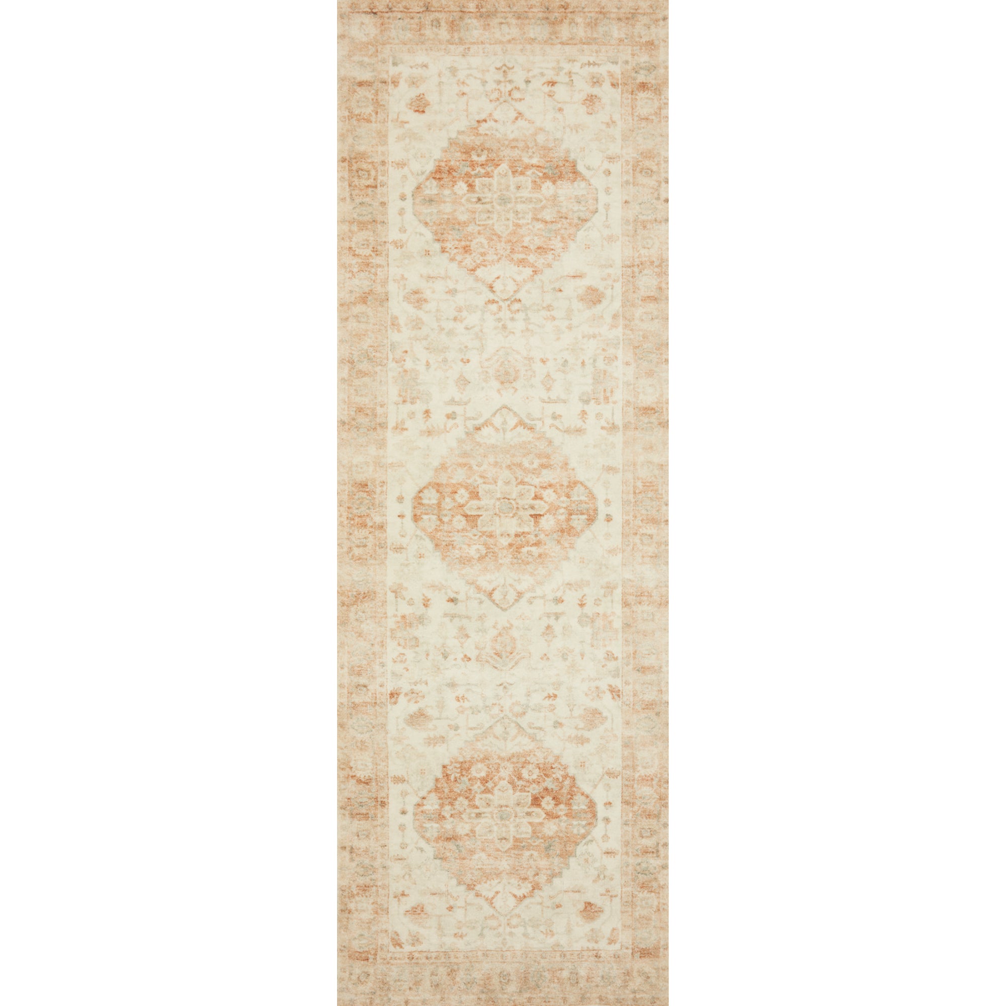 Loloi Rosette Ivory/Terracotta Rug