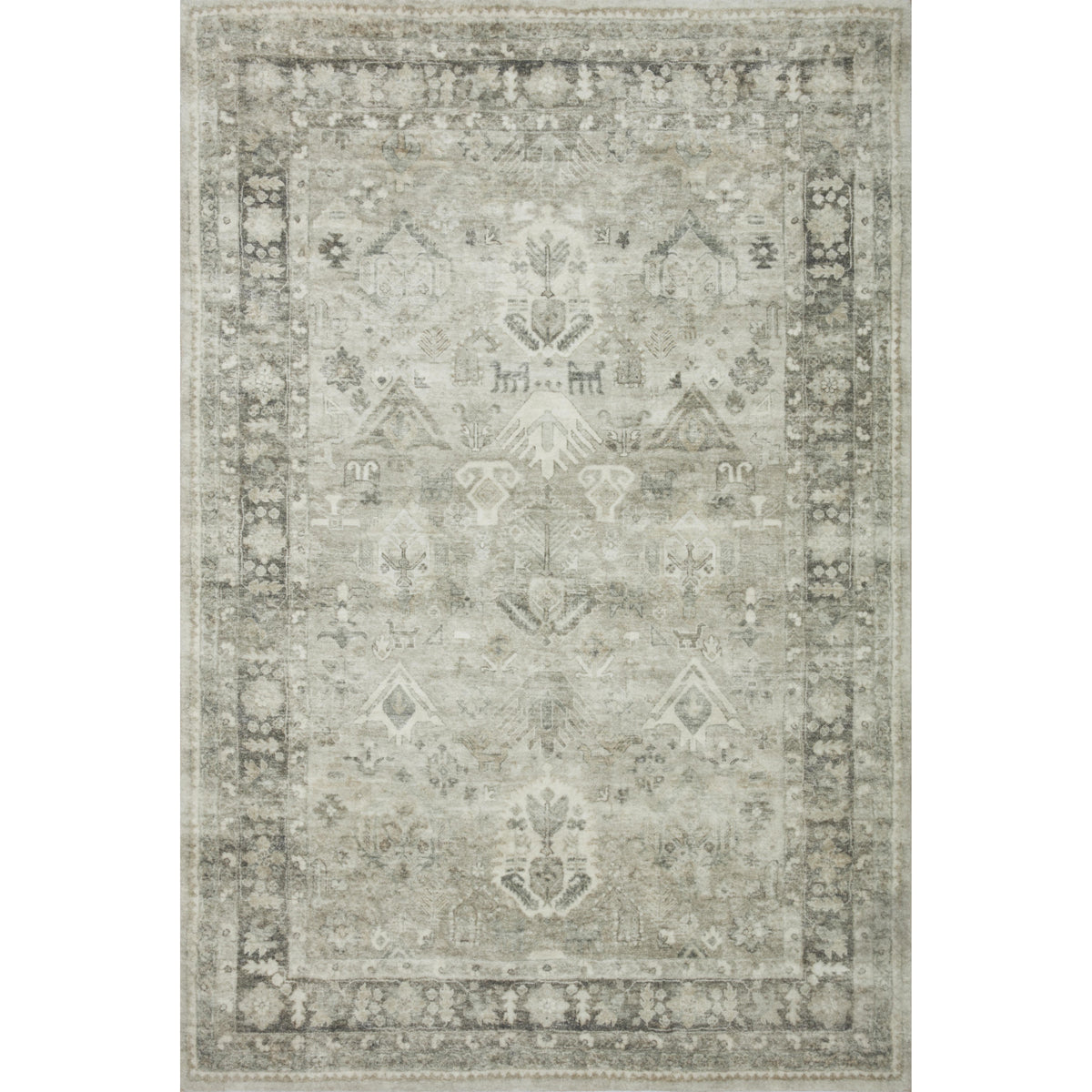 Loloi Rosette Steel/Graphite Rug by Loloi
