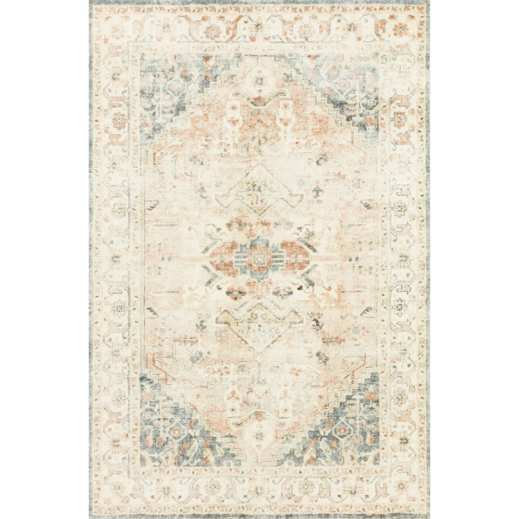 Loloi Rosette Clay/Ivory Rug
