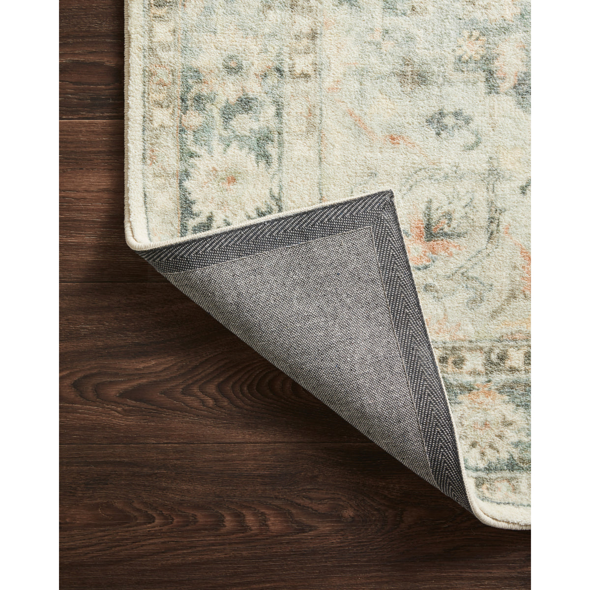 Loloi Rosette Teal/Ivory Rug by Loloi