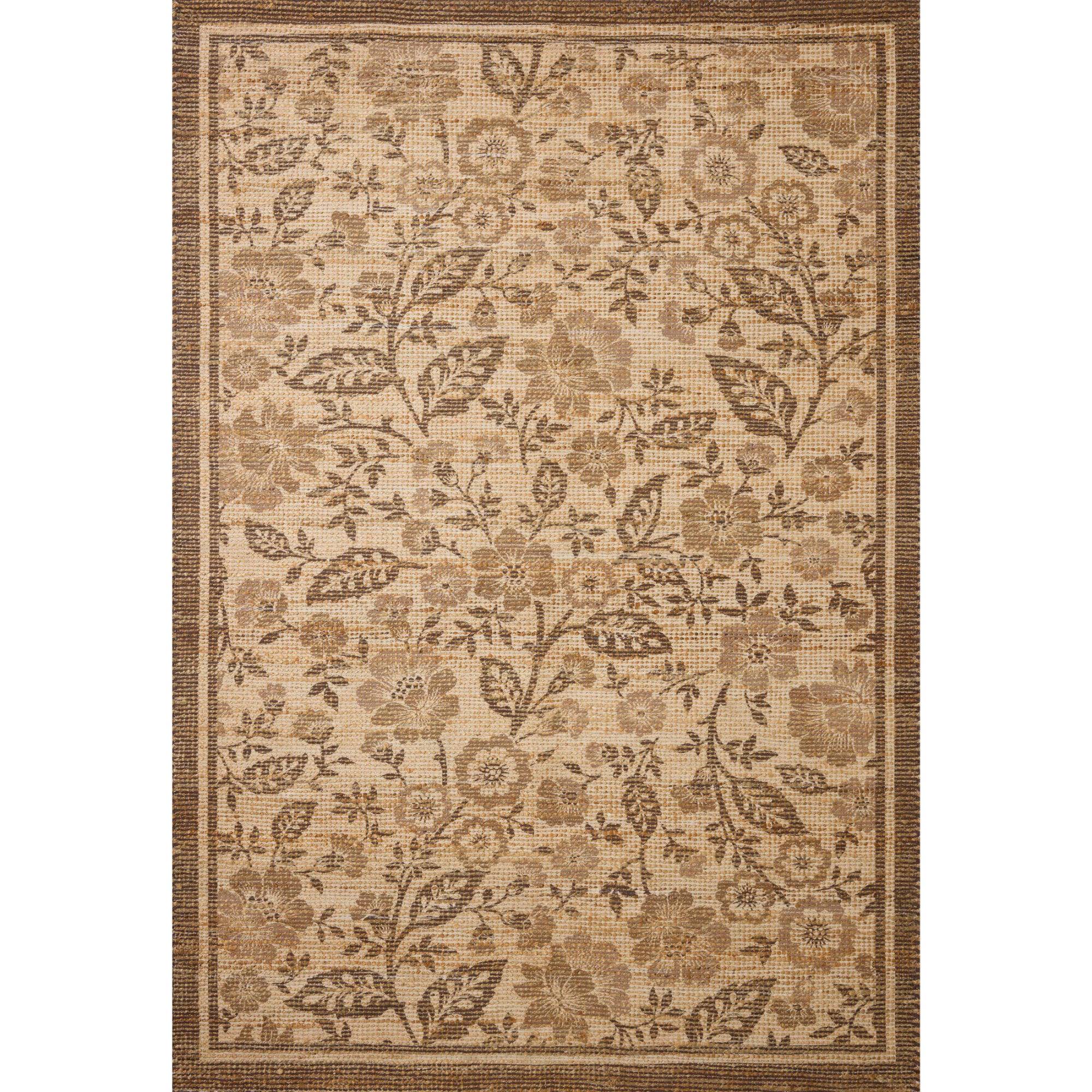 Chris Loves Julia x Loloi Rue Bark/Mocha Rug
